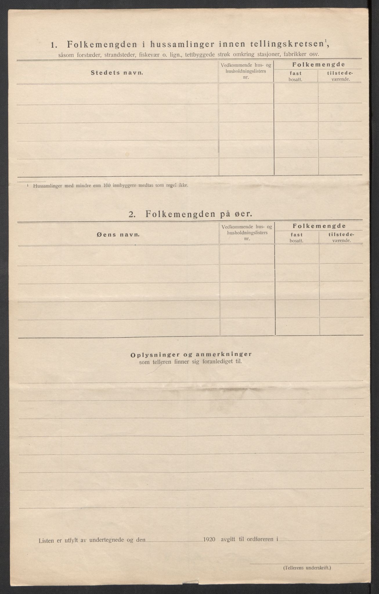 SAT, 1920 census for Leinstrand, 1920, p. 13