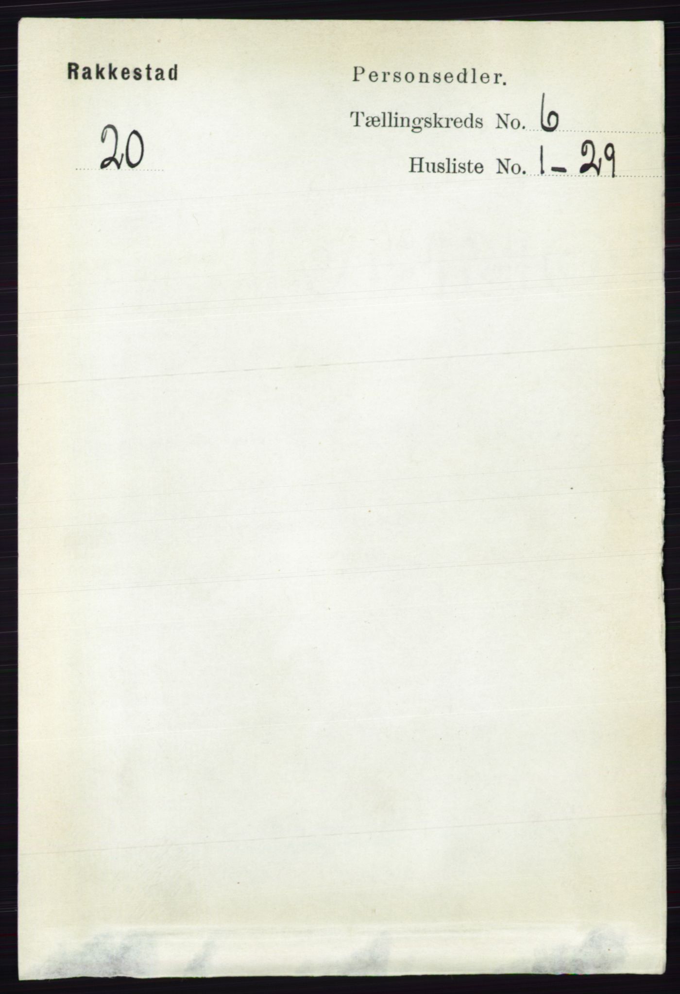 RA, 1891 census for 0128 Rakkestad, 1891, p. 2486
