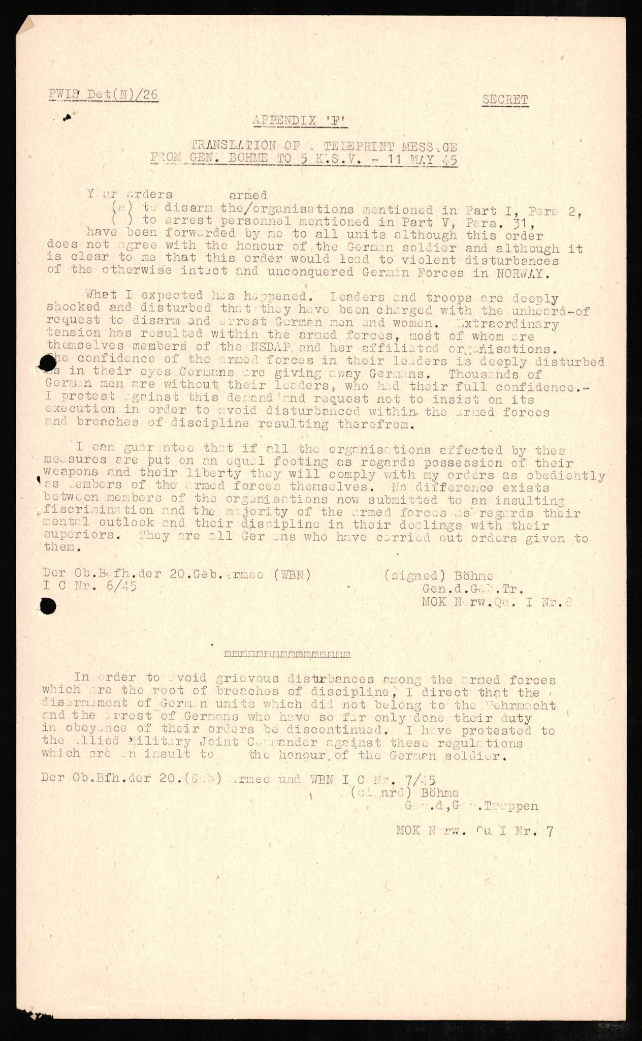 Forsvaret, Forsvarets overkommando II, AV/RA-RAFA-3915/D/Db/L0006: CI Questionaires. Tyske okkupasjonsstyrker i Norge. Tyskere., 1945-1946, p. 57