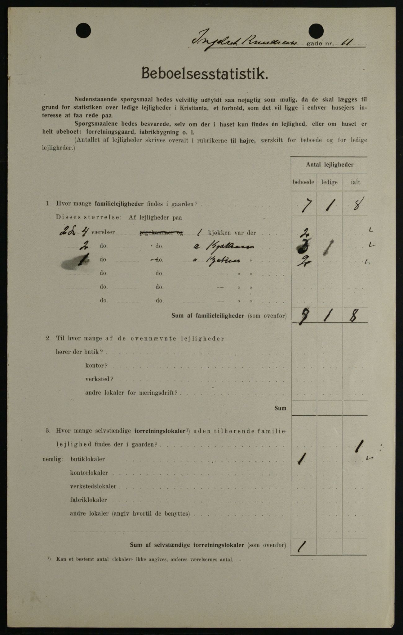 OBA, Municipal Census 1908 for Kristiania, 1908, p. 39420