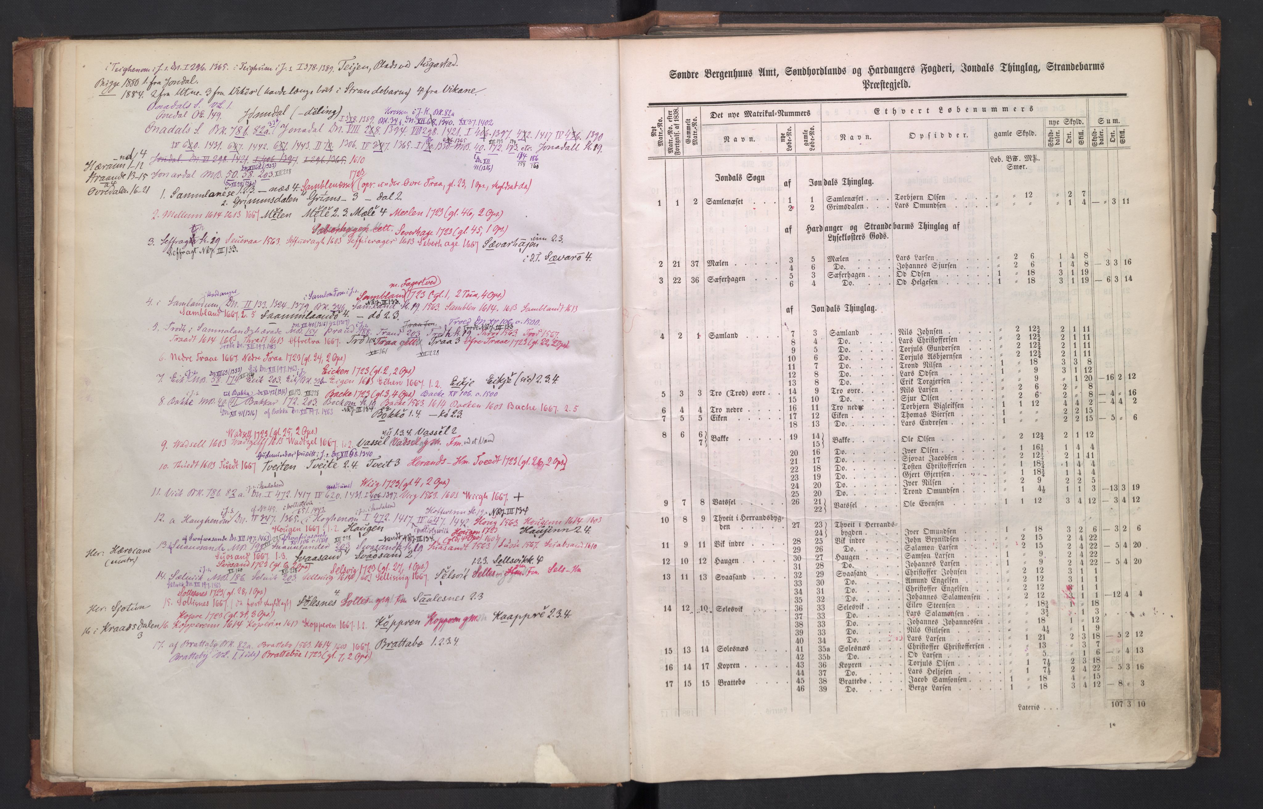 Rygh, AV/RA-PA-0034/F/Fb/L0011: Matrikkelen for 1838 - Søndre Bergenhus amt (Hordaaland fylke), 1838