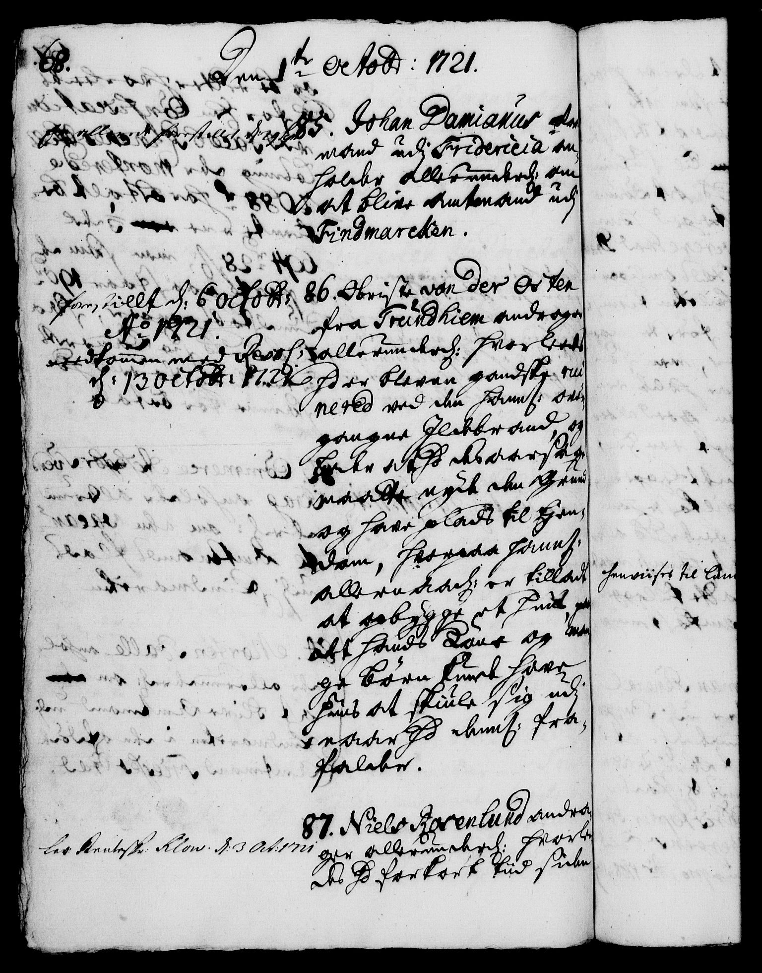 Rentekammeret, Kammerkanselliet, RA/EA-3111/G/Gh/Gha/L0005: Norsk ekstraktmemorialprotokoll (merket RK 53.50), 1721-1723, p. 68