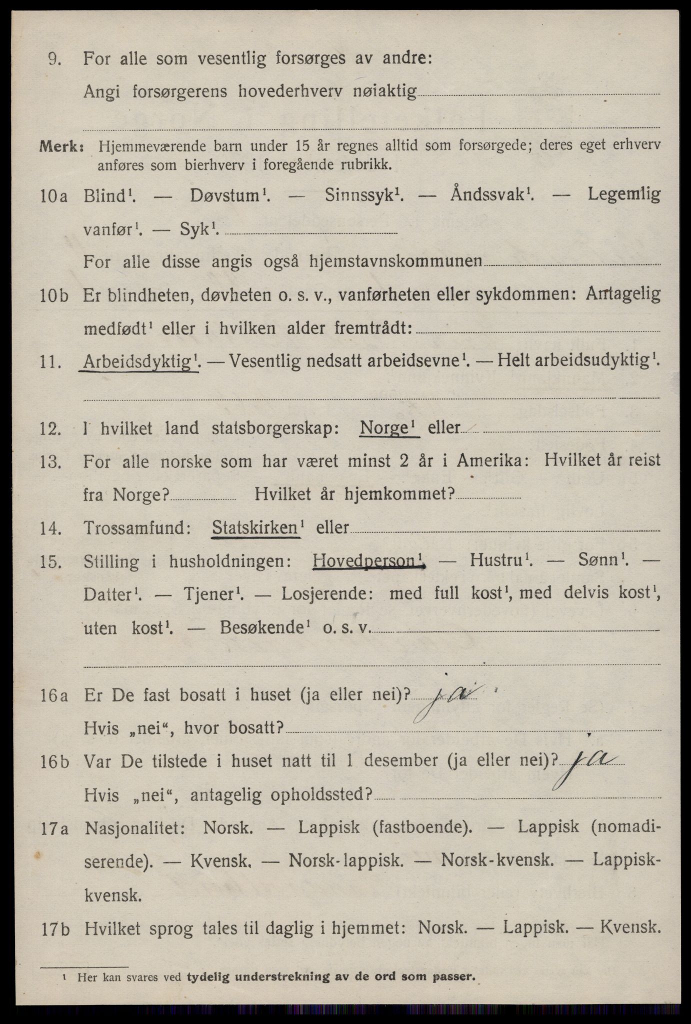 SAT, 1920 census for Soknedal, 1920, p. 4739