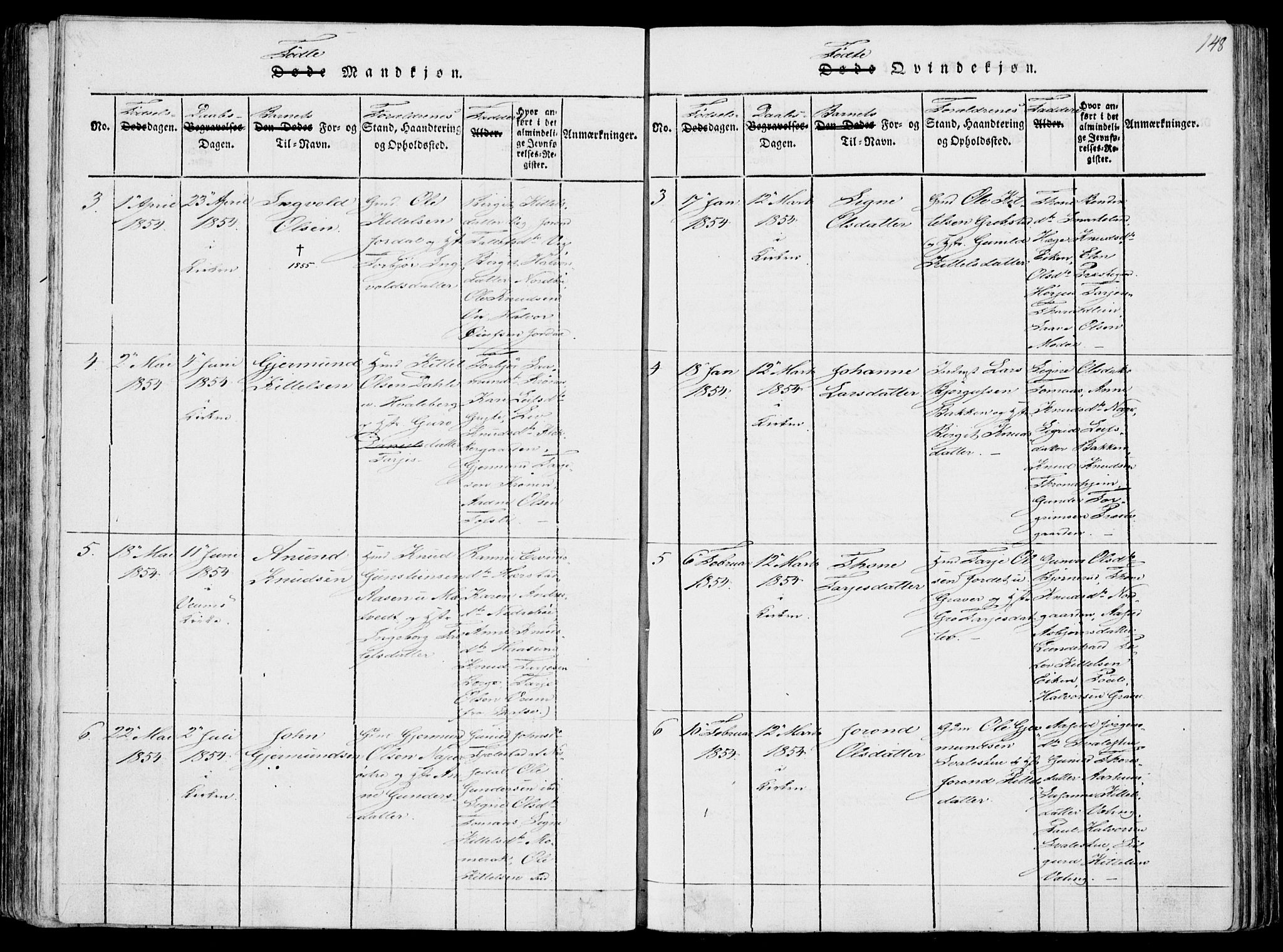 Fyresdal kirkebøker, SAKO/A-263/F/Fa/L0004: Parish register (official) no. I 4, 1815-1854, p. 148