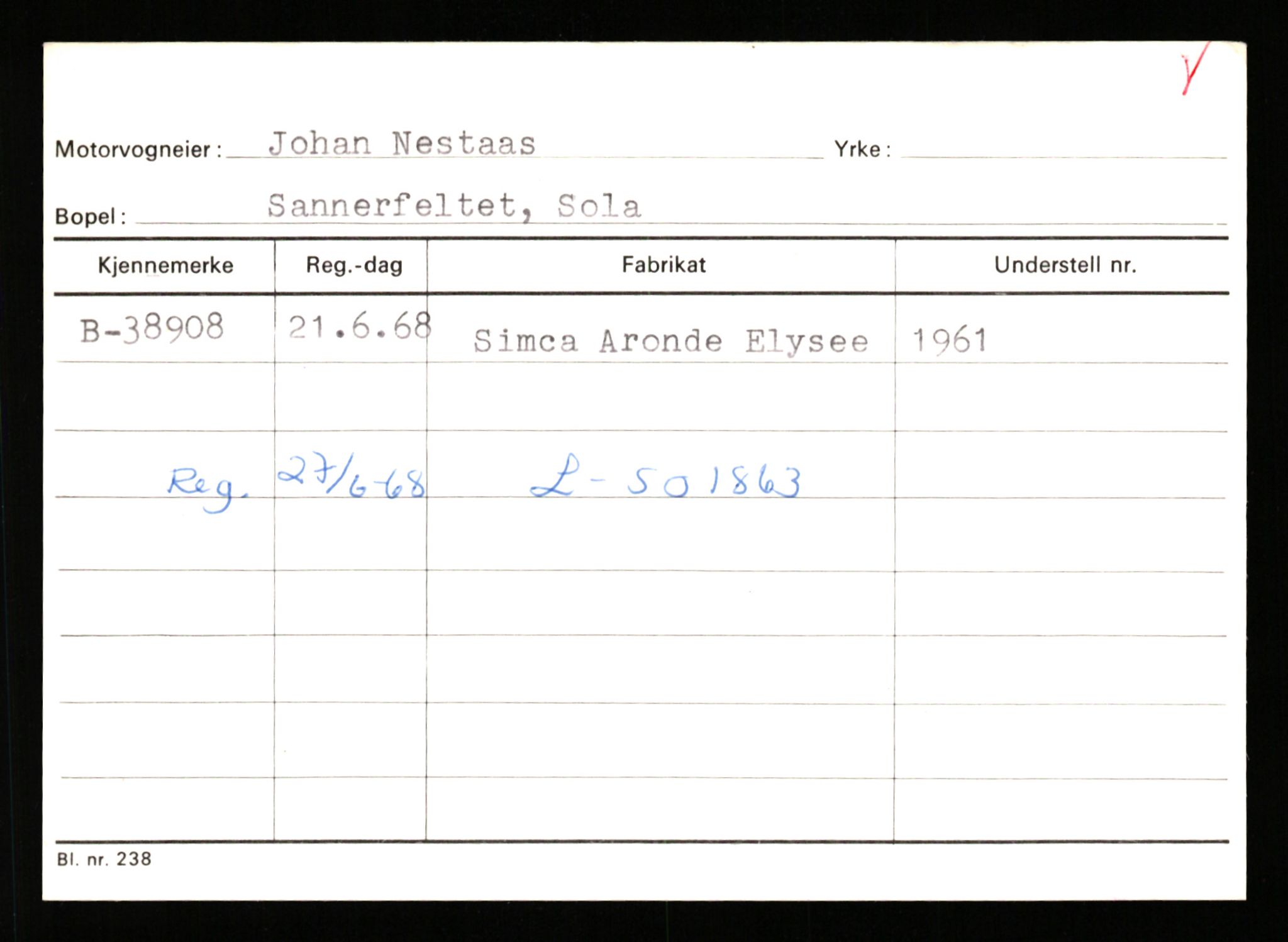 Stavanger trafikkstasjon, SAST/A-101942/0/G/L0006: Registreringsnummer: 34250 - 49007, 1930-1971, p. 1241