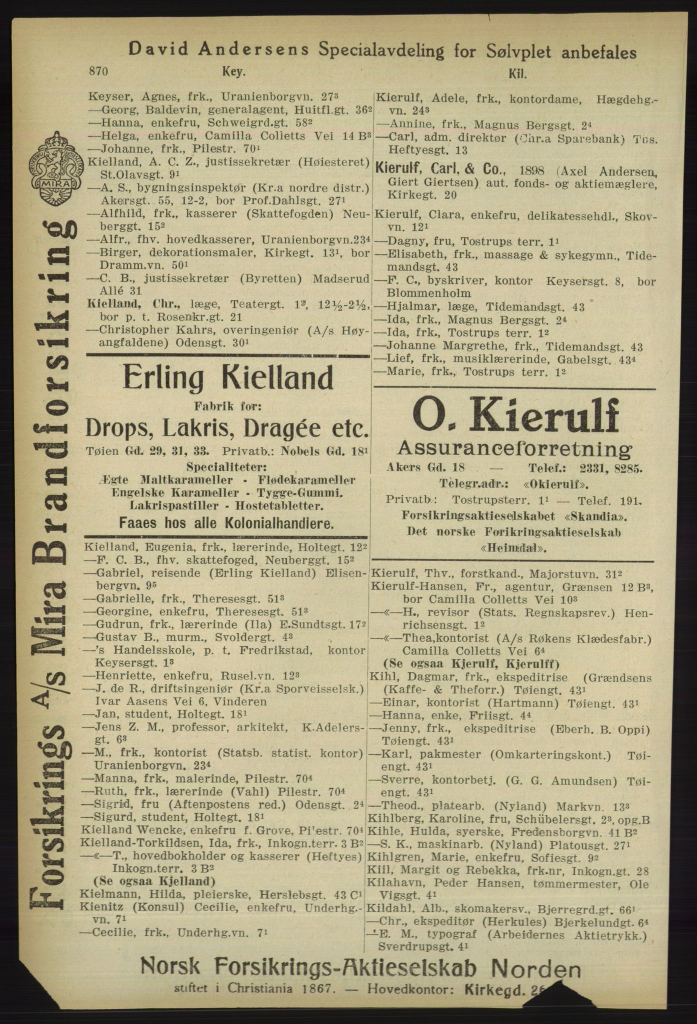 Kristiania/Oslo adressebok, PUBL/-, 1918, p. 895