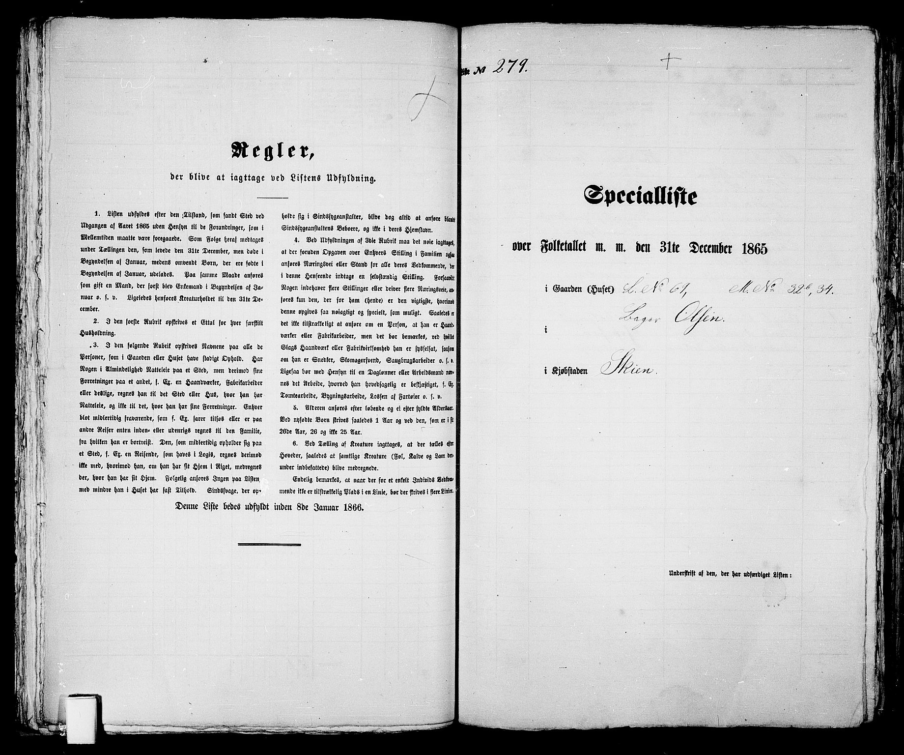 RA, 1865 census for Skien, 1865, p. 572