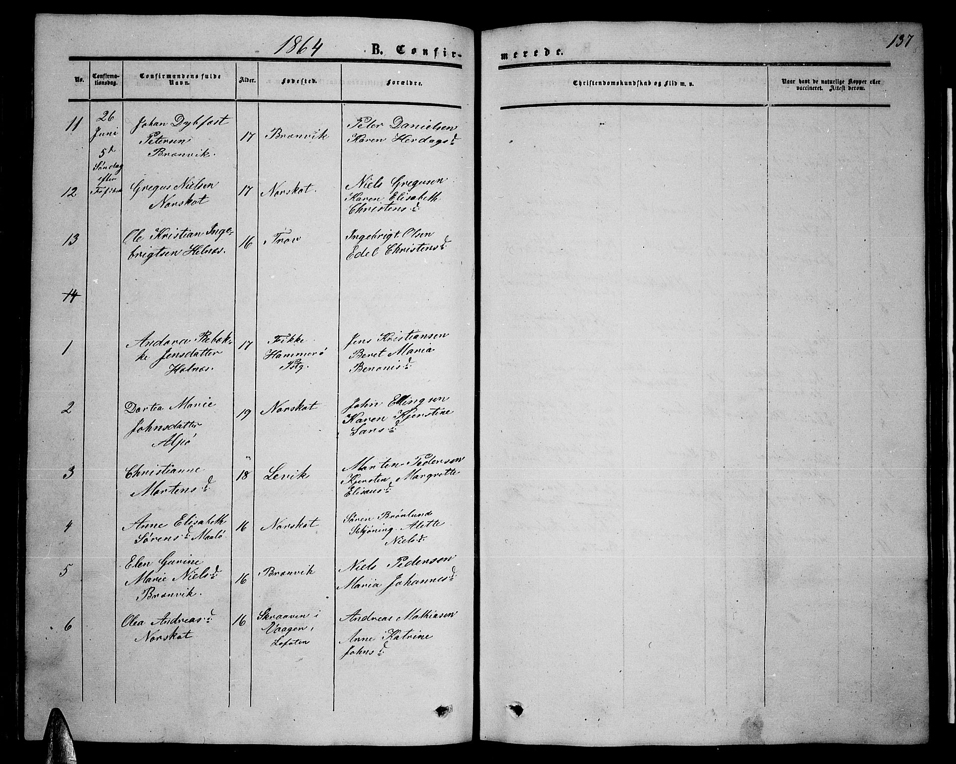 Ministerialprotokoller, klokkerbøker og fødselsregistre - Nordland, SAT/A-1459/857/L0827: Parish register (copy) no. 857C02, 1852-1879, p. 137