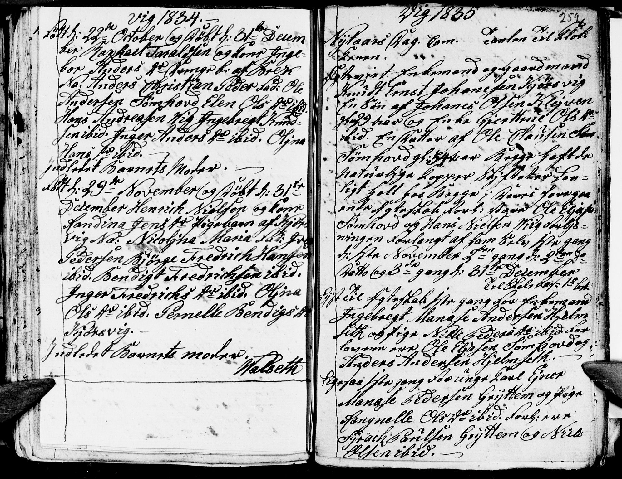 Ministerialprotokoller, klokkerbøker og fødselsregistre - Nordland, AV/SAT-A-1459/812/L0185: Parish register (copy) no. 812C03, 1815-1837, p. 259