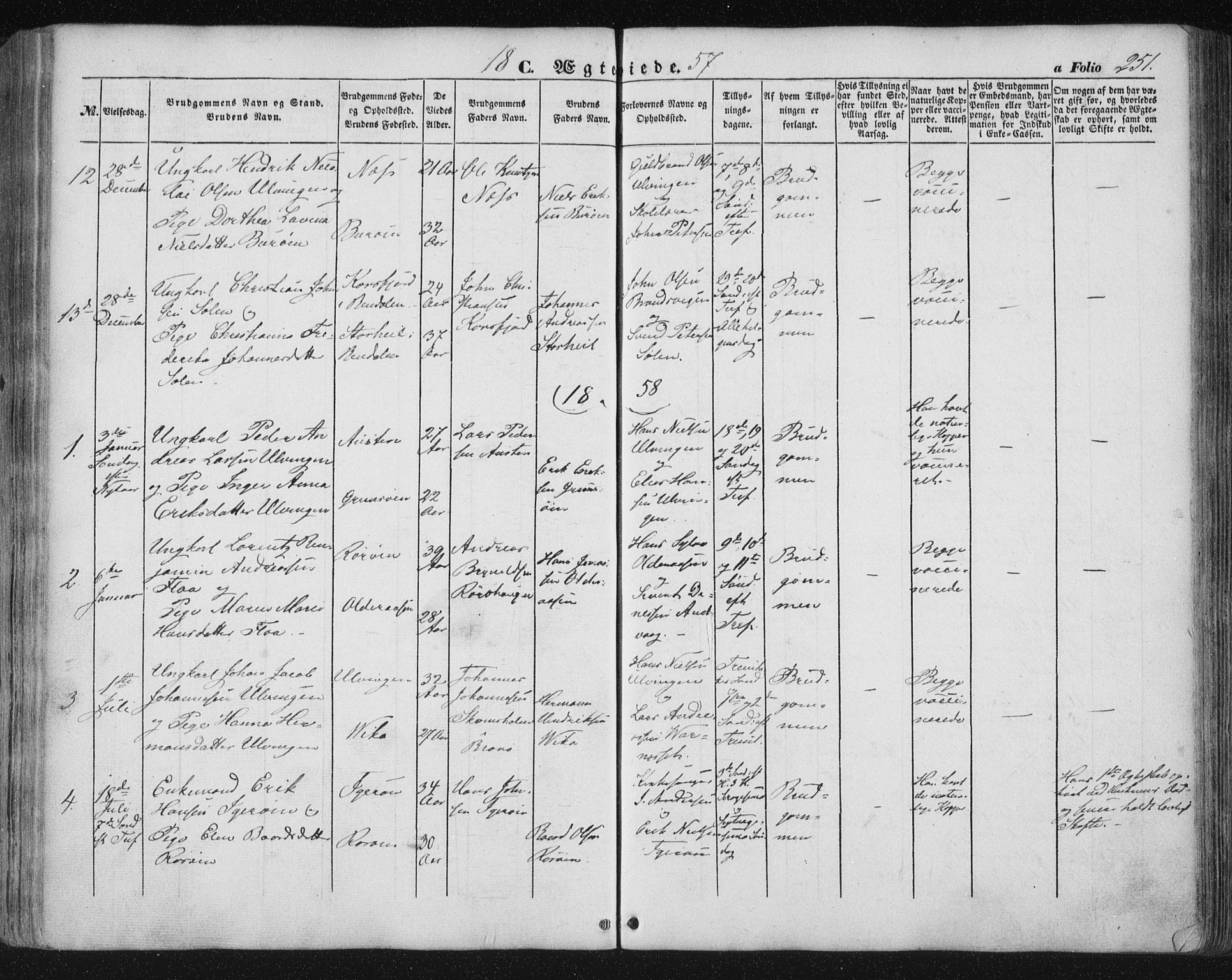 Ministerialprotokoller, klokkerbøker og fødselsregistre - Nordland, SAT/A-1459/816/L0240: Parish register (official) no. 816A06, 1846-1870, p. 251