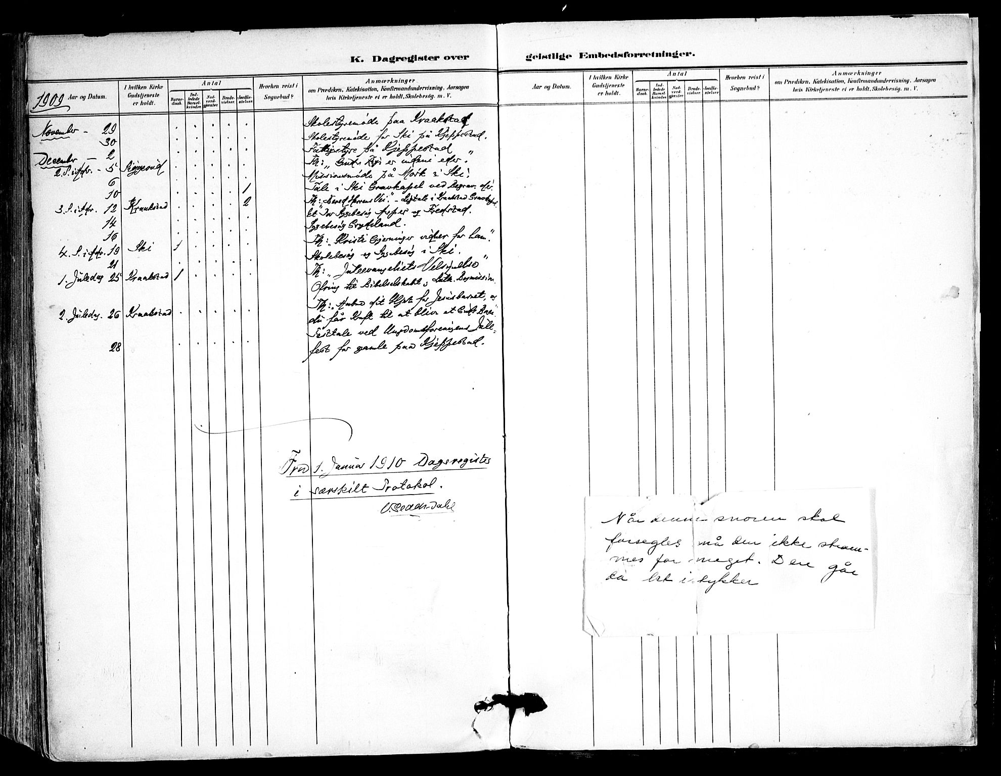 Kråkstad prestekontor Kirkebøker, AV/SAO-A-10125a/F/Fa/L0010: Parish register (official) no. I 10, 1893-1931