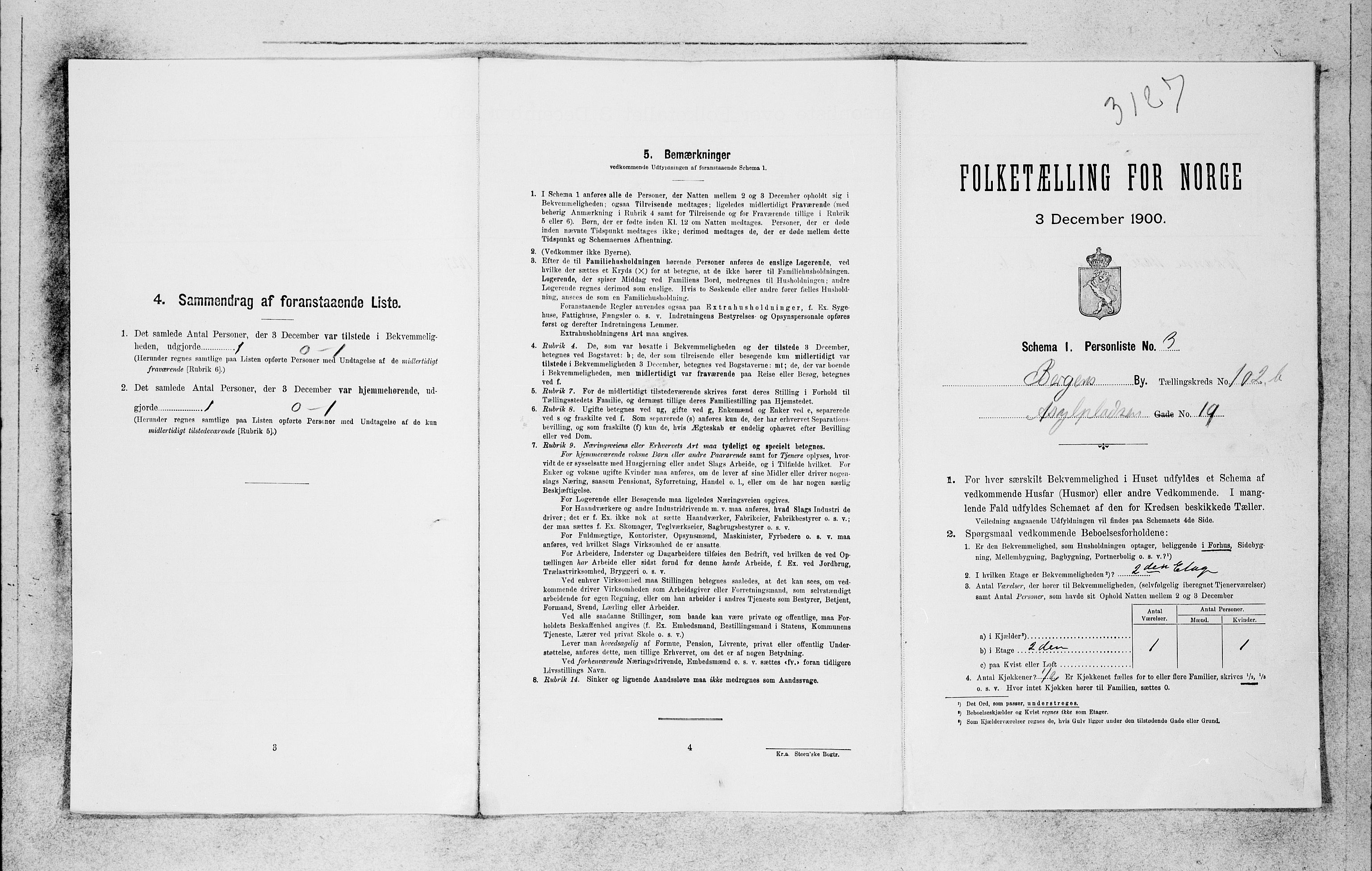 SAB, 1900 census for Bergen, 1900, p. 21493