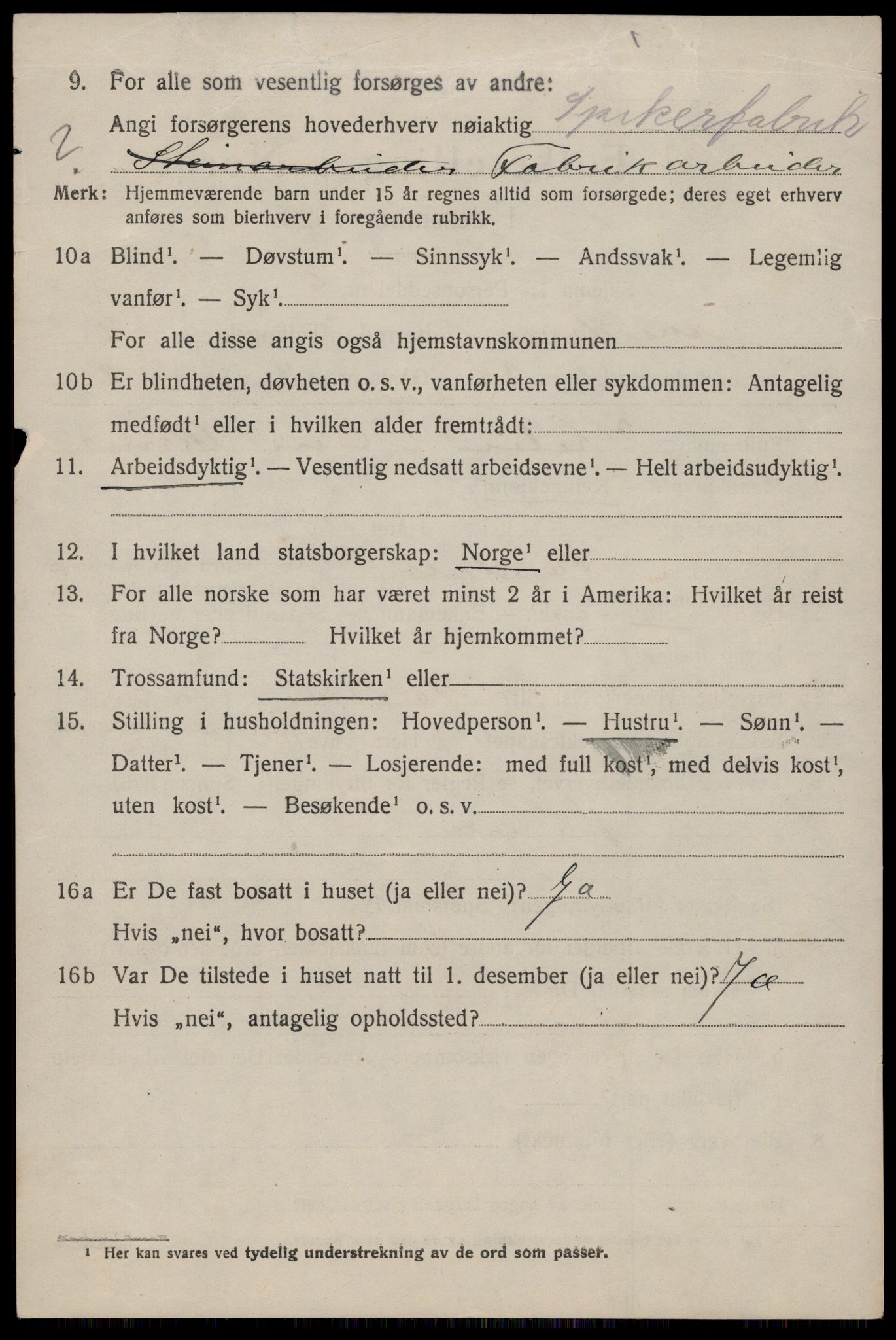 SAST, 1920 census for Avaldsnes, 1920, p. 7344