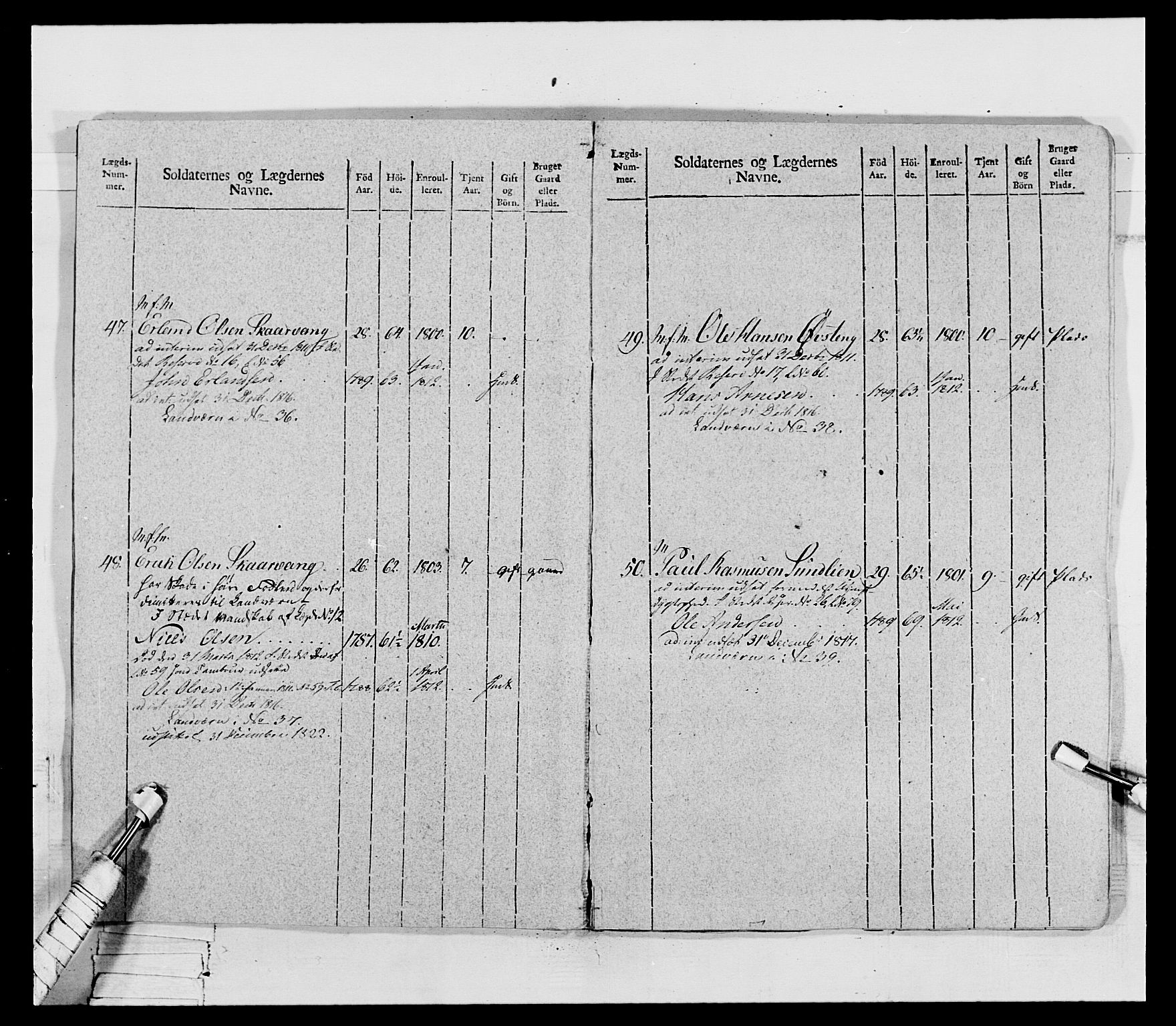 Generalitets- og kommissariatskollegiet, Det kongelige norske kommissariatskollegium, AV/RA-EA-5420/E/Eh/L0069: Opplandske gevorbne infanteriregiment, 1810-1818, p. 333