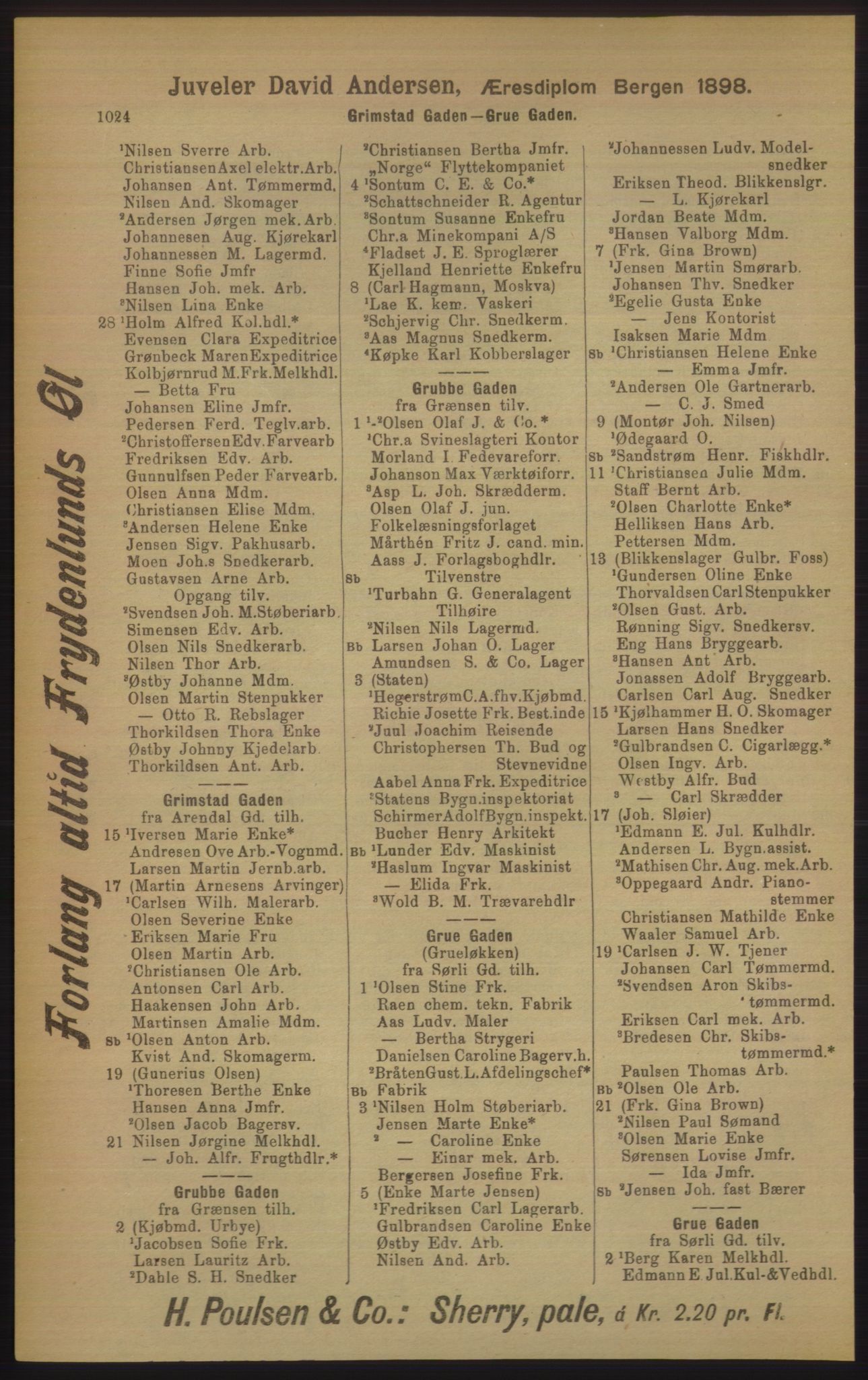 Kristiania/Oslo adressebok, PUBL/-, 1906, p. 1024