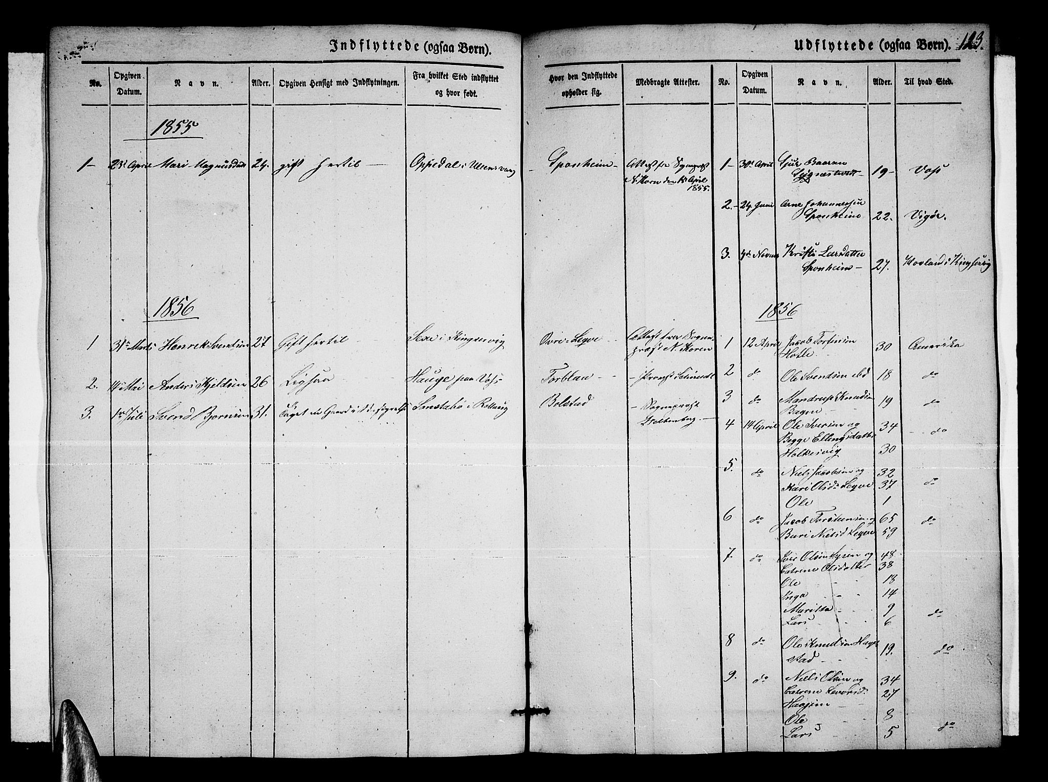 Ulvik sokneprestembete, SAB/A-78801/H/Hab: Parish register (copy) no. A 1, 1855-1868, p. 123