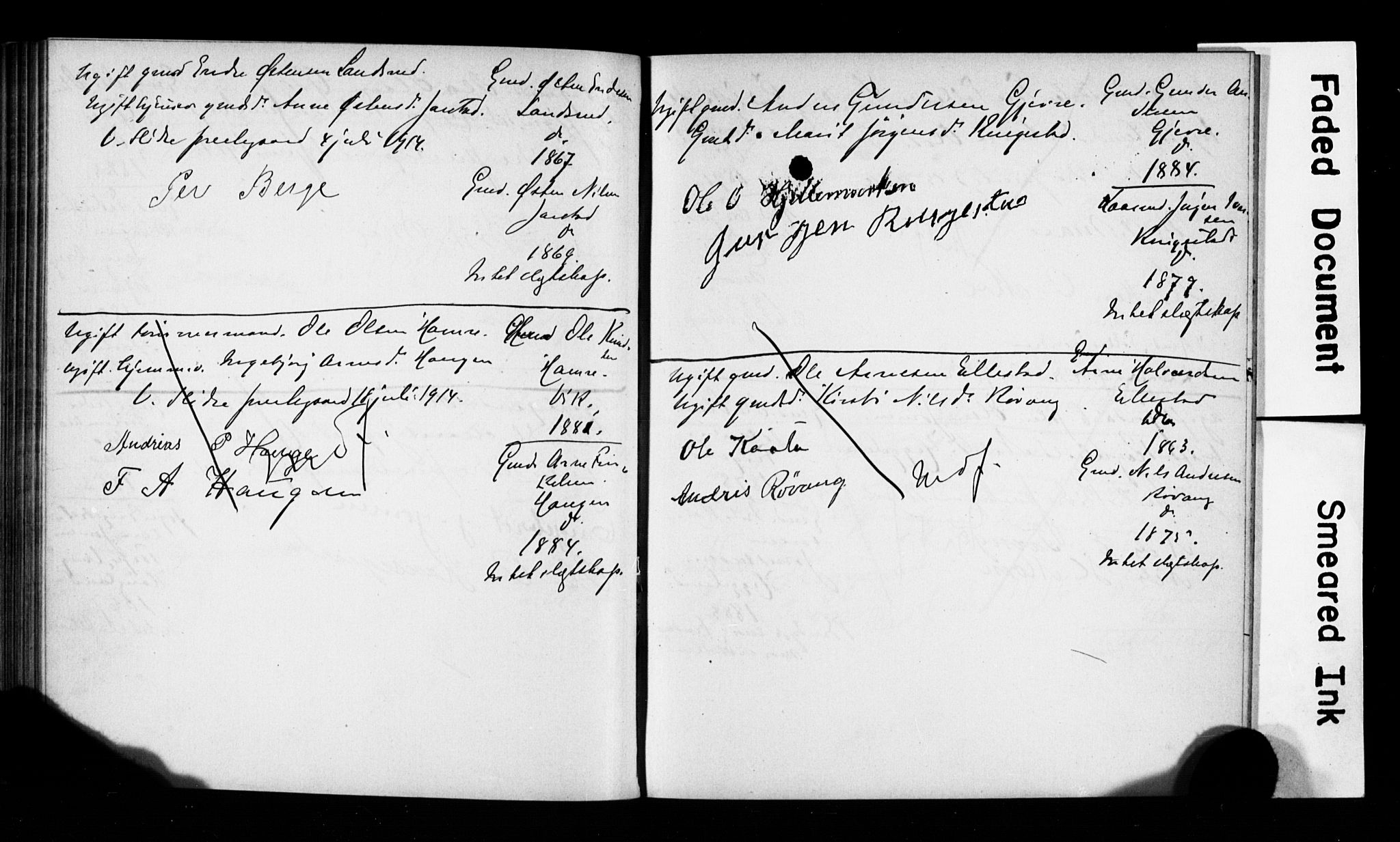 Vestre Slidre prestekontor, AV/SAH-PREST-136/I/Ie/Iea/L0001/0001: Banns register no. 1, 1881-1919