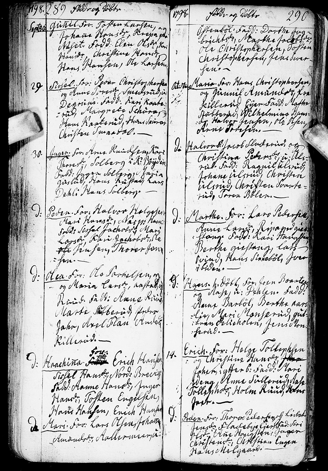 Enebakk prestekontor Kirkebøker, SAO/A-10171c/F/Fa/L0002: Parish register (official) no. I 2, 1755-1806, p. 289-290