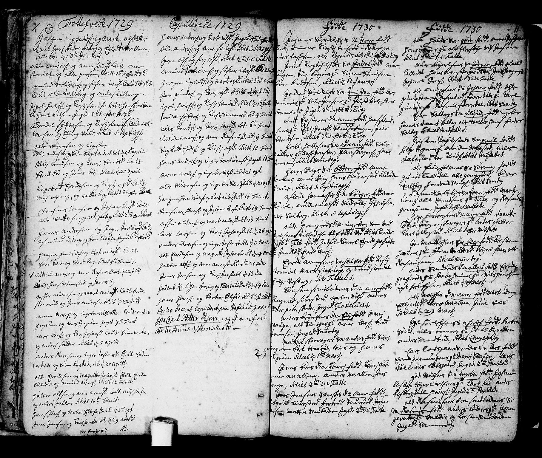 Skjeberg prestekontor Kirkebøker, SAO/A-10923/F/Fa/L0002: Parish register (official) no. I 2, 1726-1791, p. 11