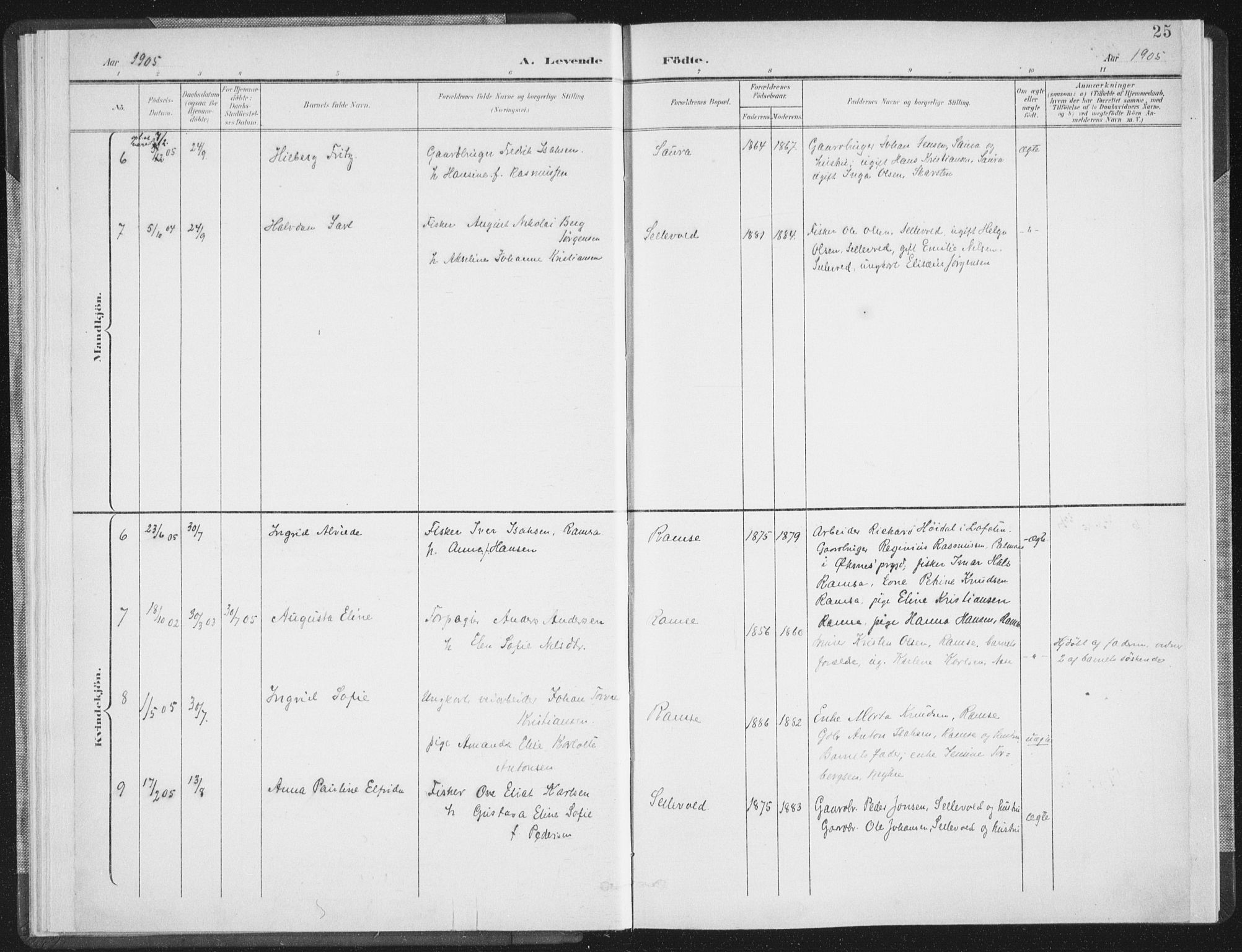 Ministerialprotokoller, klokkerbøker og fødselsregistre - Nordland, SAT/A-1459/897/L1400: Parish register (official) no. 897A07, 1897-1908, p. 25
