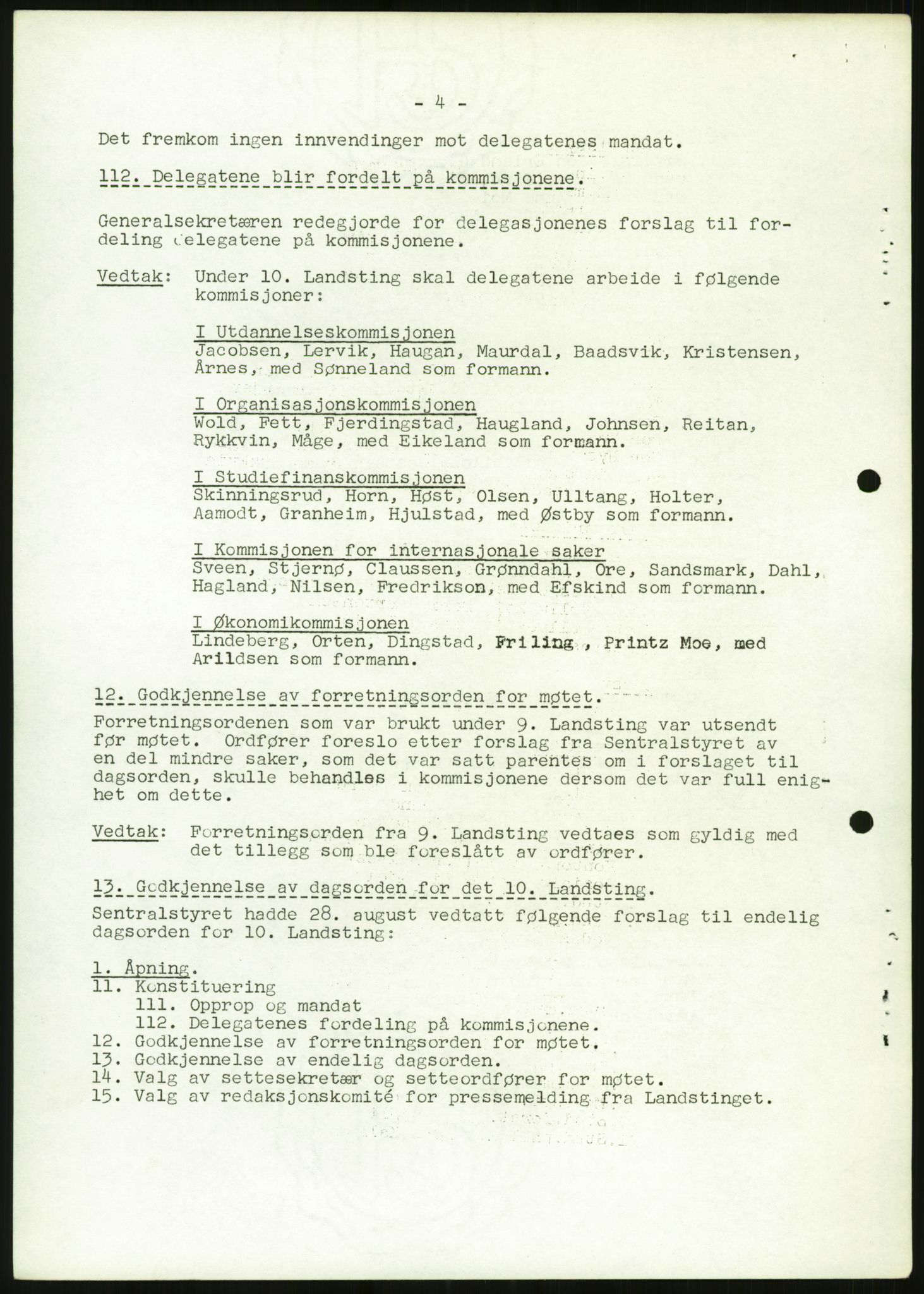 Norsk Studentunion, AV/RA-PA-0794/Fg/L0067: Landstinget, 1968-1979