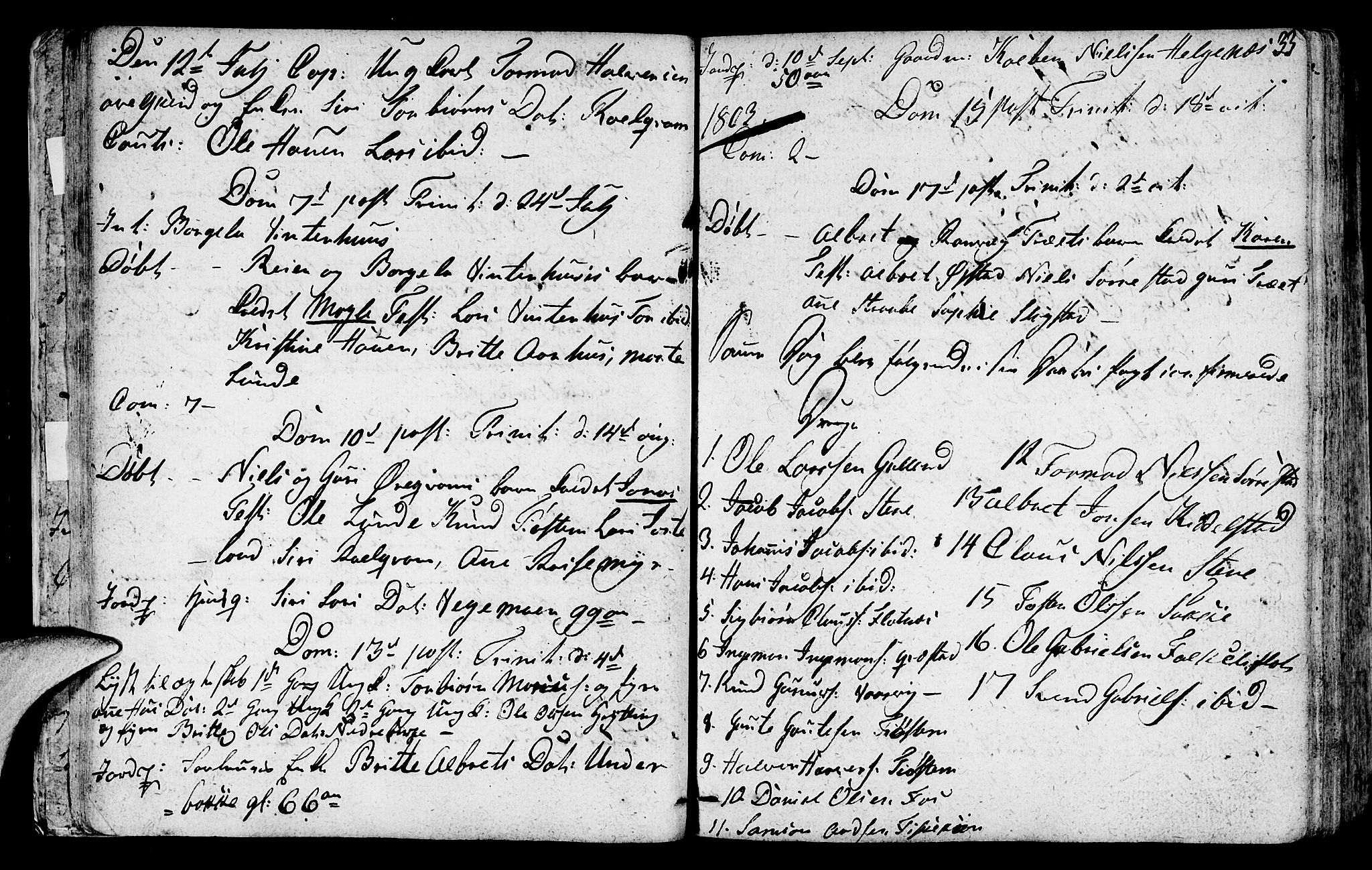 Suldal sokneprestkontor, AV/SAST-A-101845/01/IV/L0004: Parish register (official) no. A 4, 1800-1816, p. 33