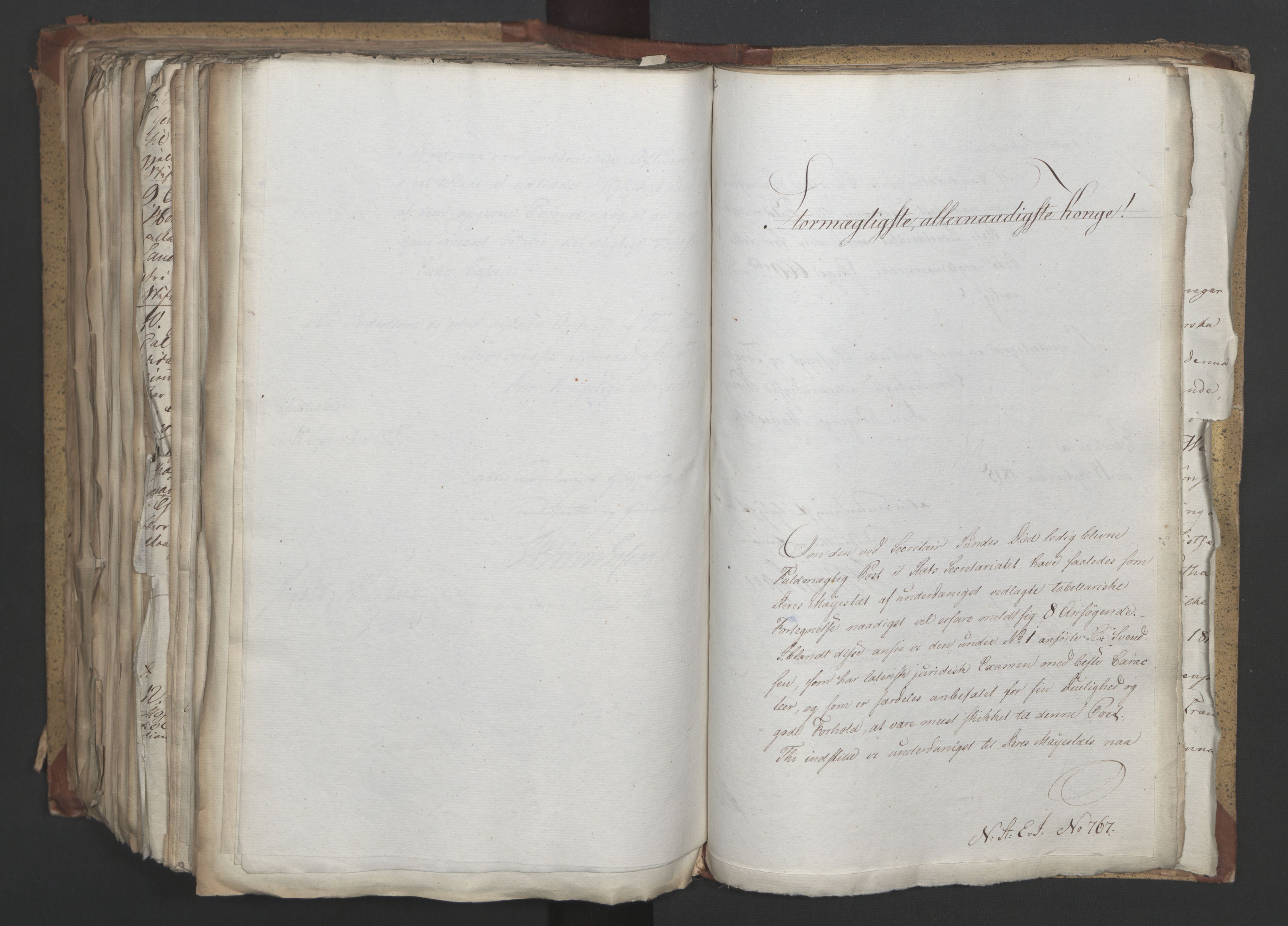 Statsrådsavdelingen i Stockholm, AV/RA-S-1003/D/Da/L0003: Regjeringsinnstillinger nr. 519-787, 1815, p. 529