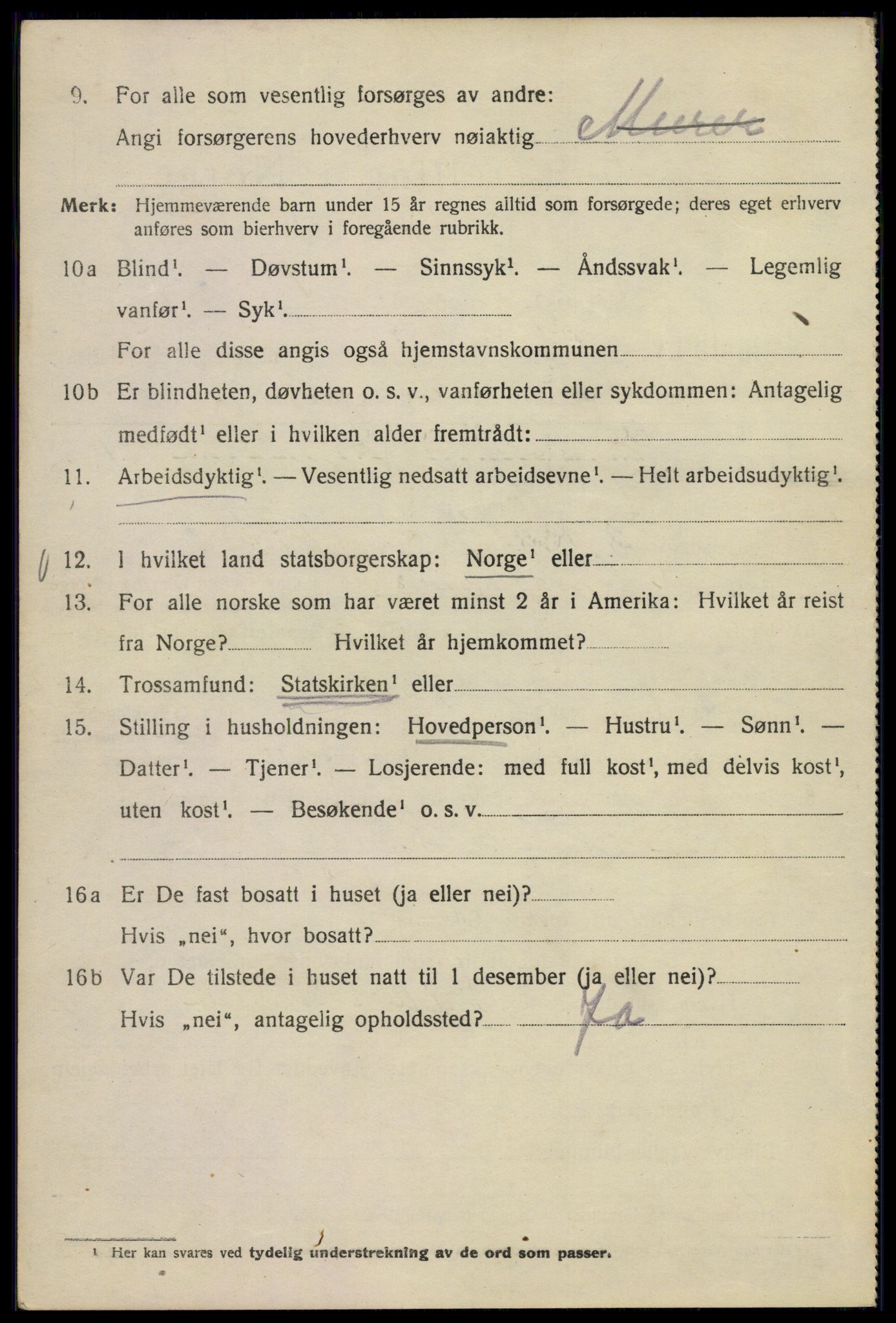 SAO, 1920 census for Kristiania, 1920, p. 611930