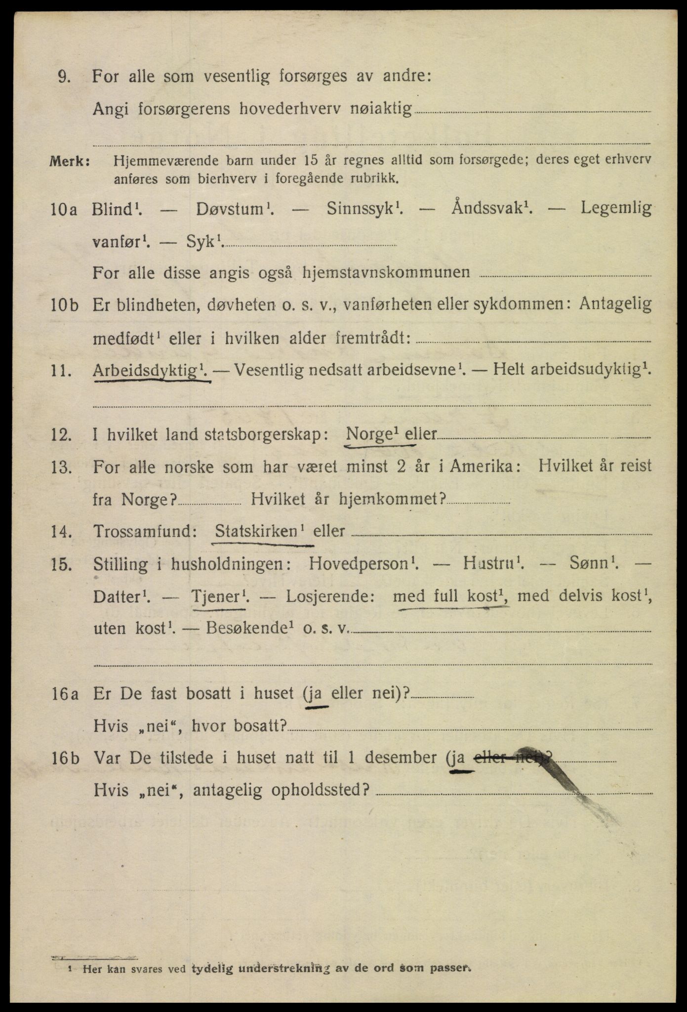 SAK, 1920 census for Kristiansand, 1920, p. 15656