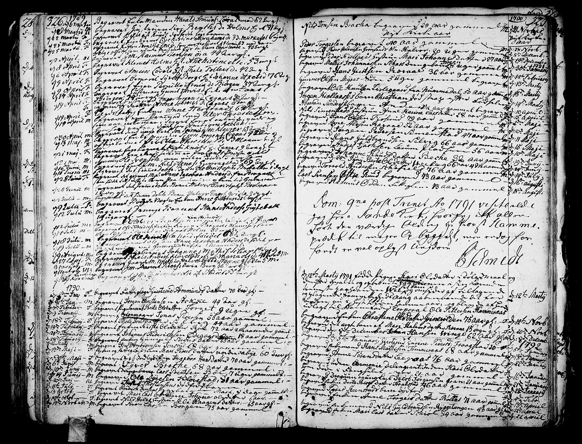 Sande Kirkebøker, SAKO/A-53/F/Fa/L0001: Parish register (official) no. 1, 1753-1803, p. 326-327