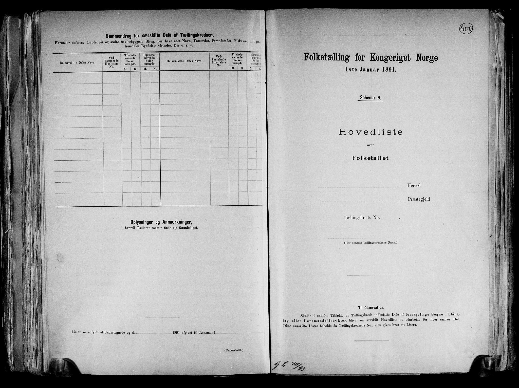 RA, 1891 census for 0132 Glemmen, 1891, p. 12