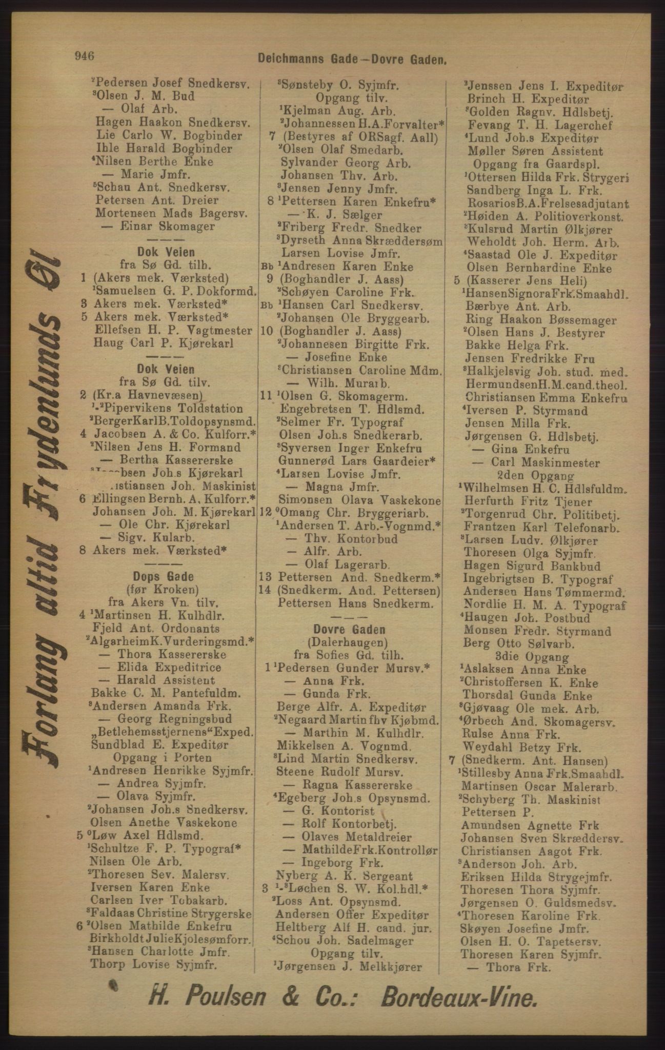 Kristiania/Oslo adressebok, PUBL/-, 1905, p. 946
