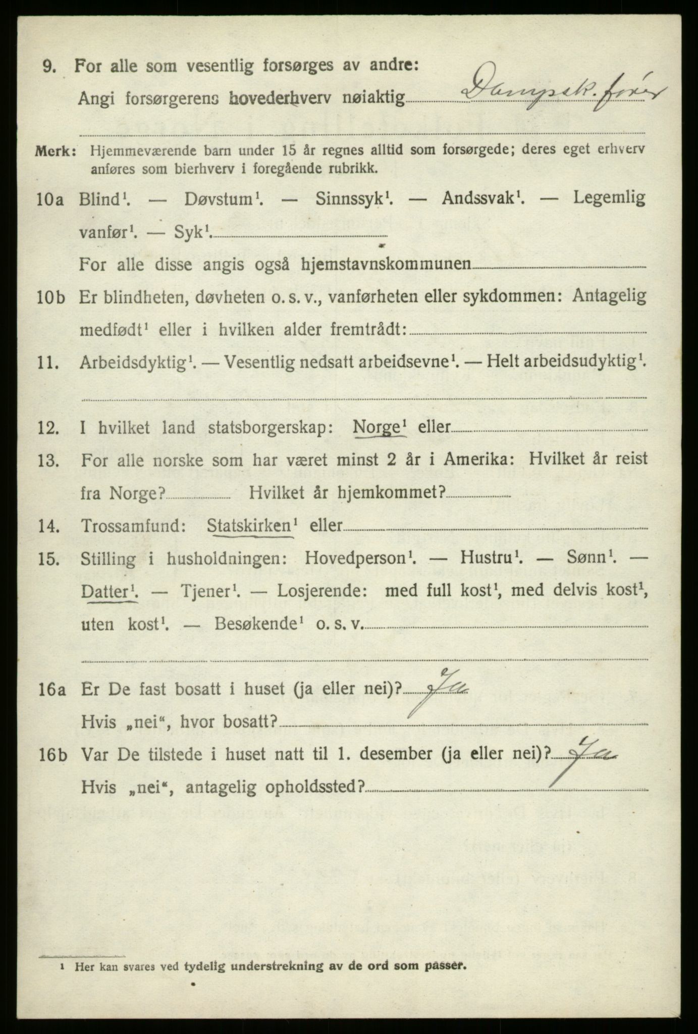 SAB, 1920 census for Stryn, 1920, p. 1669