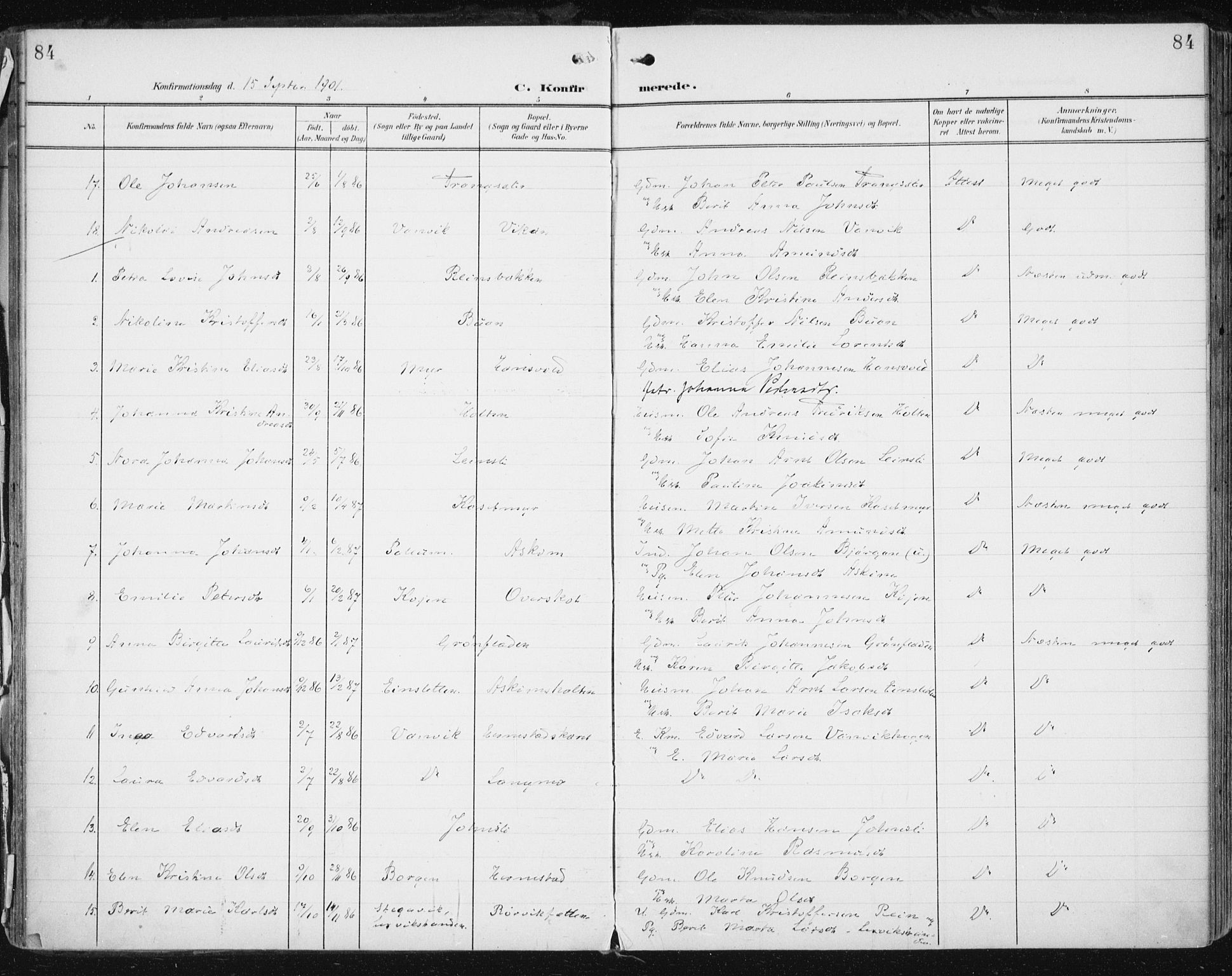 Ministerialprotokoller, klokkerbøker og fødselsregistre - Sør-Trøndelag, SAT/A-1456/646/L0616: Parish register (official) no. 646A14, 1900-1918, p. 84