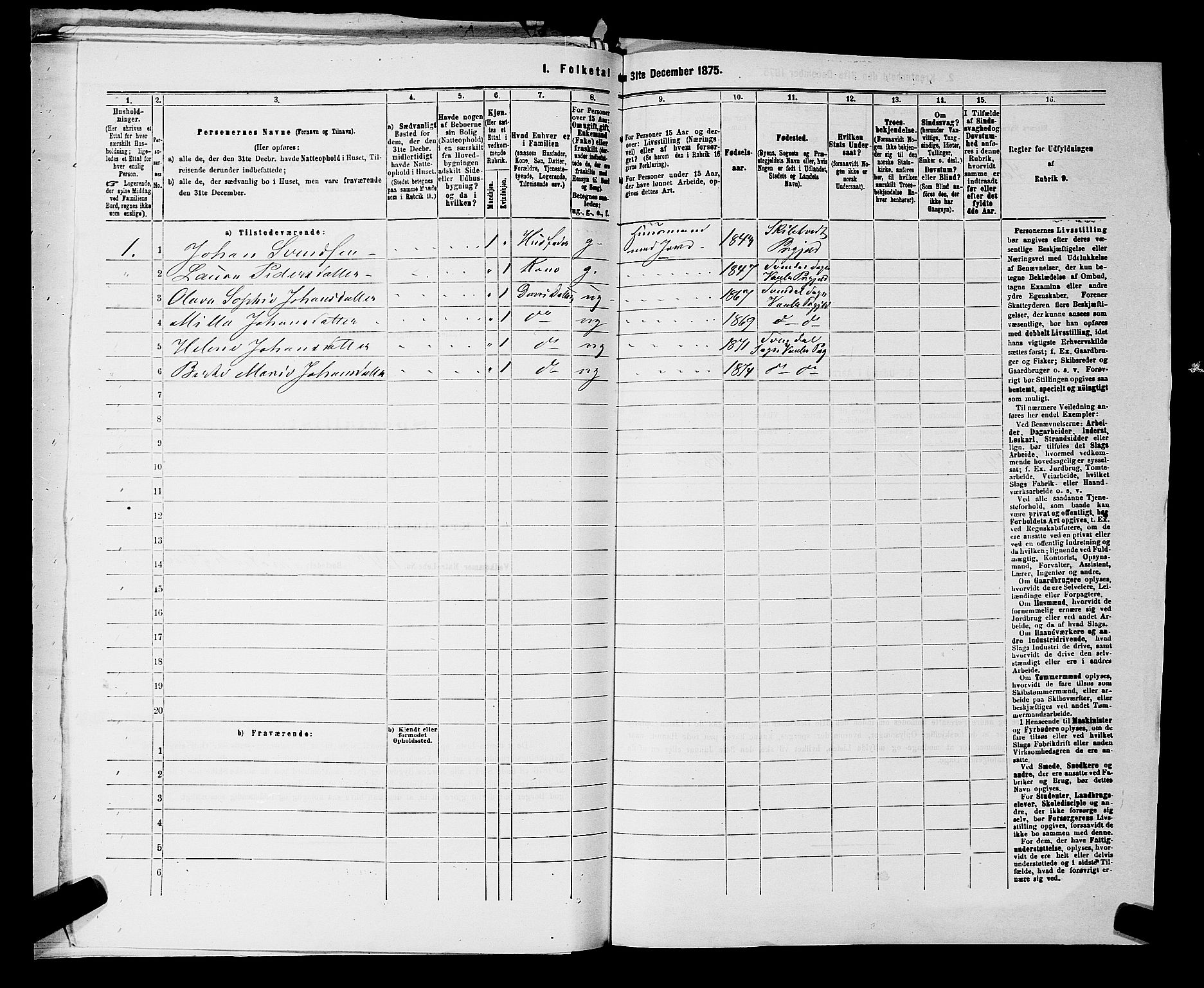 RA, 1875 census for 0137P Våler, 1875, p. 659