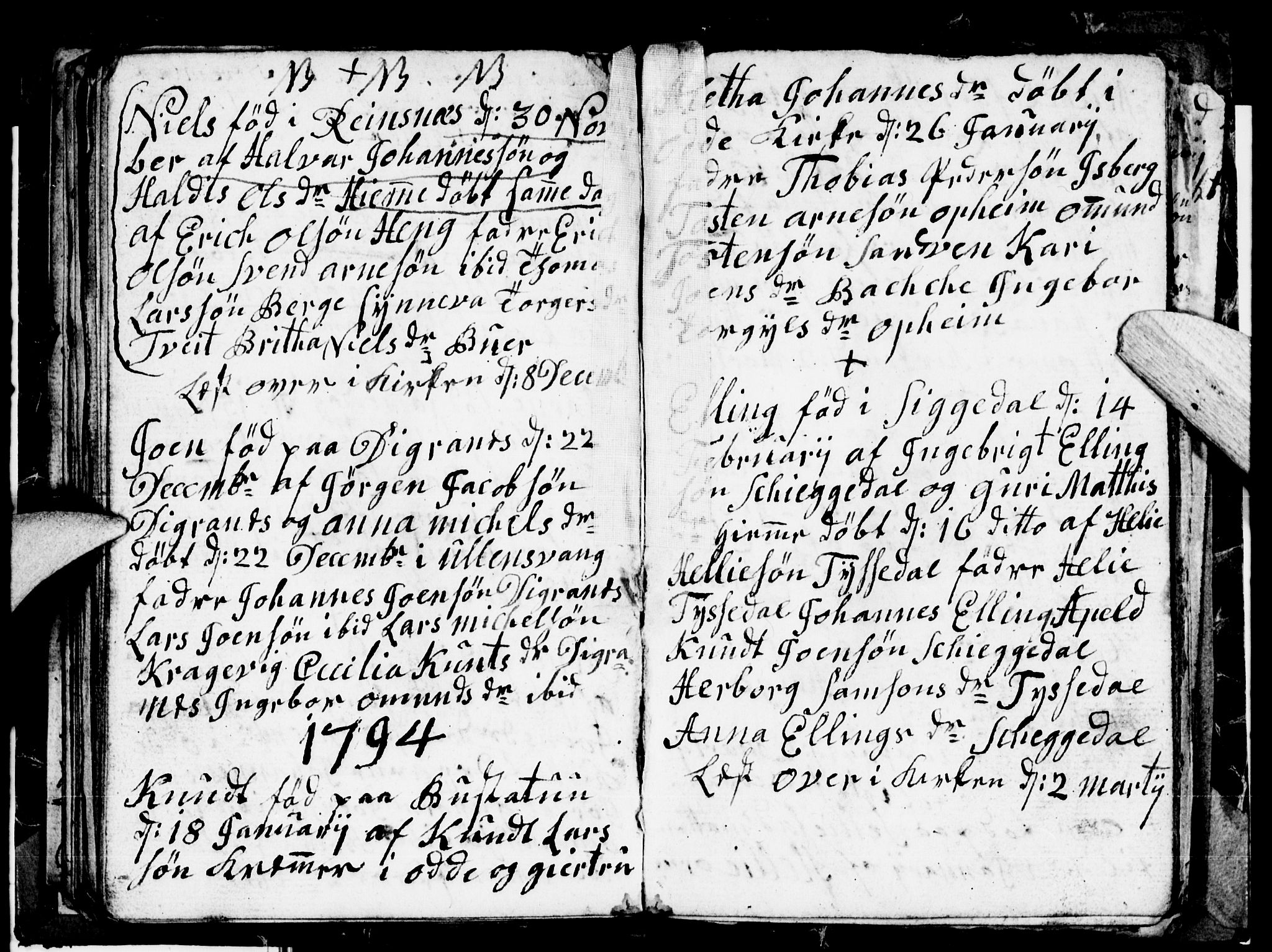 Odda Sokneprestembete, AV/SAB-A-77201/H/Hab: Parish register (copy) no. A 3, 1792-1797, p. 78