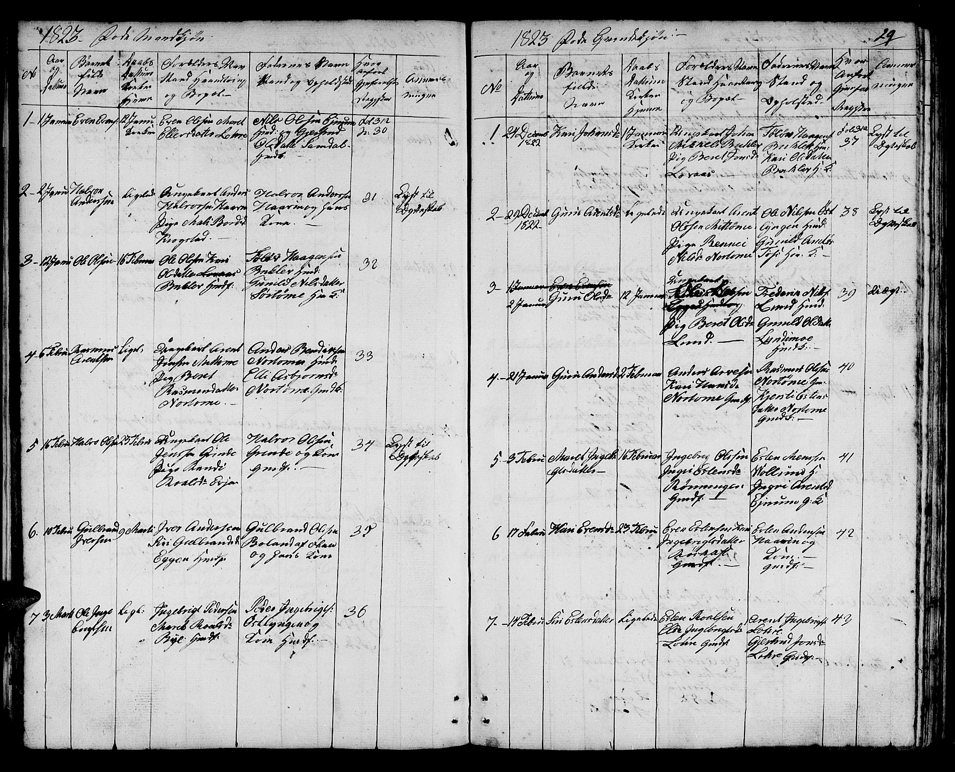 Ministerialprotokoller, klokkerbøker og fødselsregistre - Sør-Trøndelag, AV/SAT-A-1456/692/L1108: Parish register (copy) no. 692C03, 1816-1833, p. 29