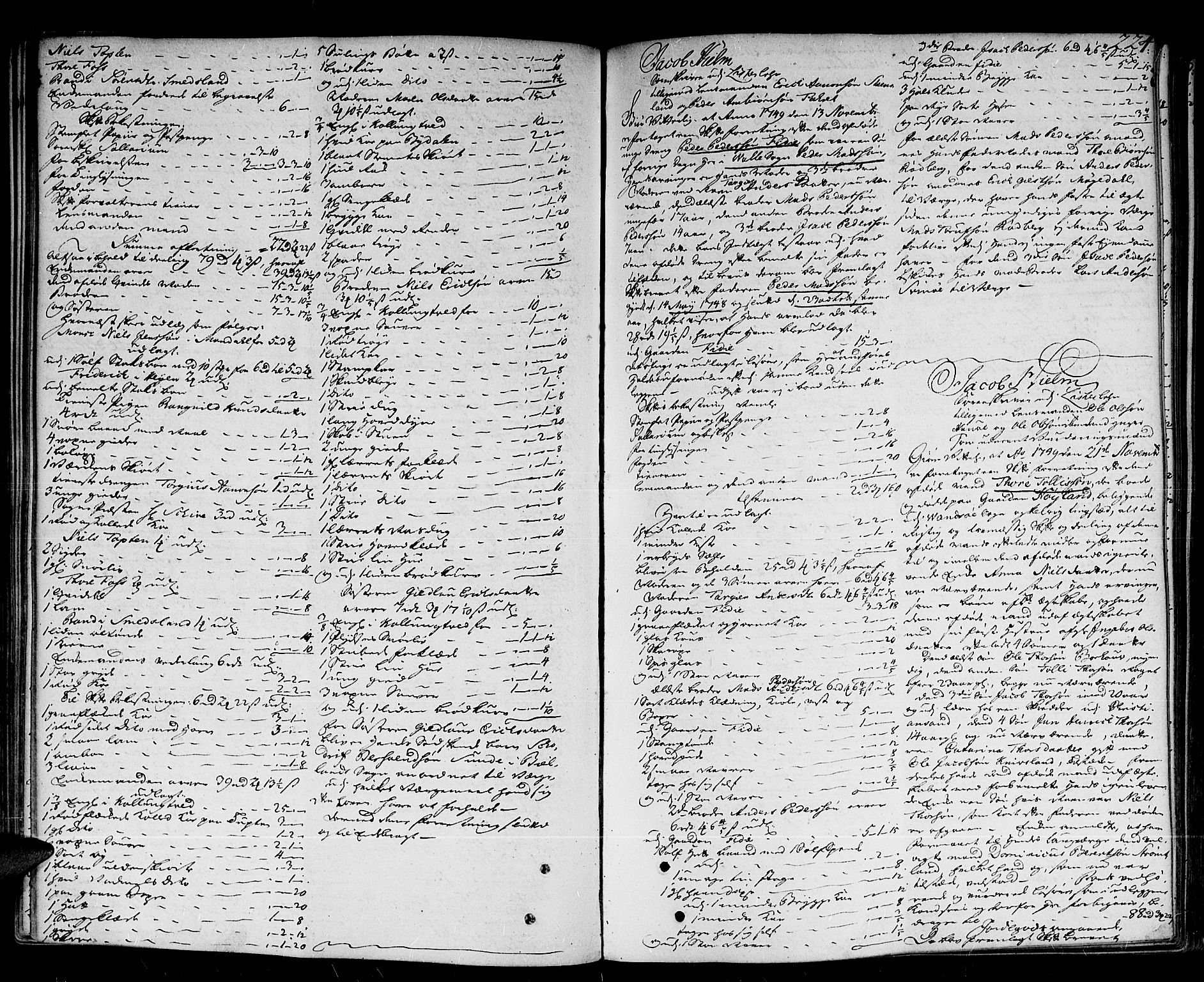 Lister sorenskriveri, AV/SAK-1221-0003/H/Hc/L0031: Skifteprotokoll nr 30a med register, 1748-1752, p. 223b-224a