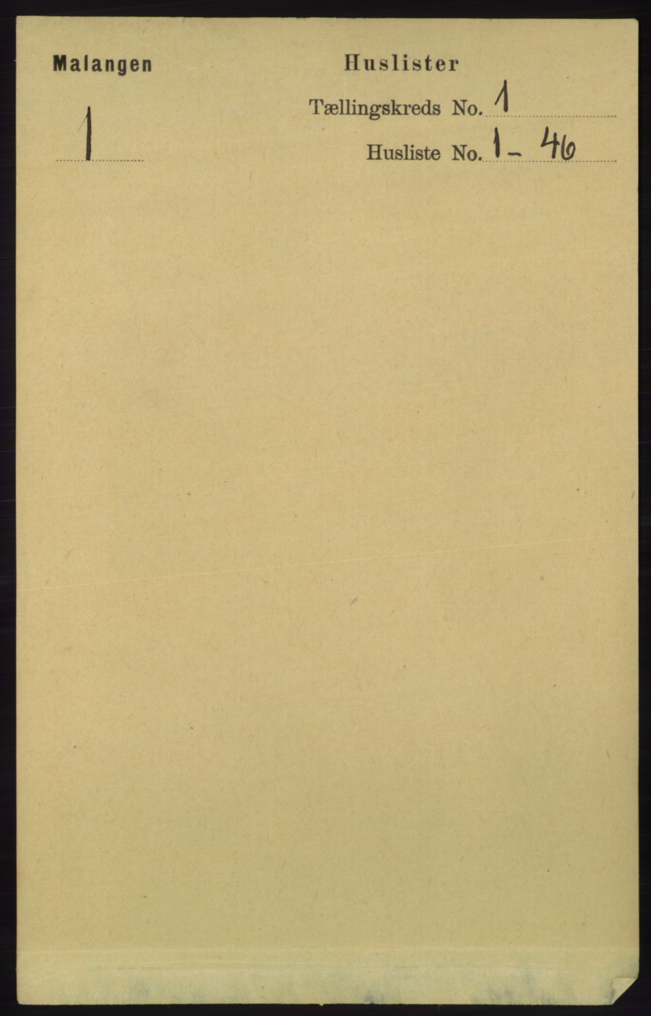 RA, 1891 census for 1932 Malangen, 1891, p. 15