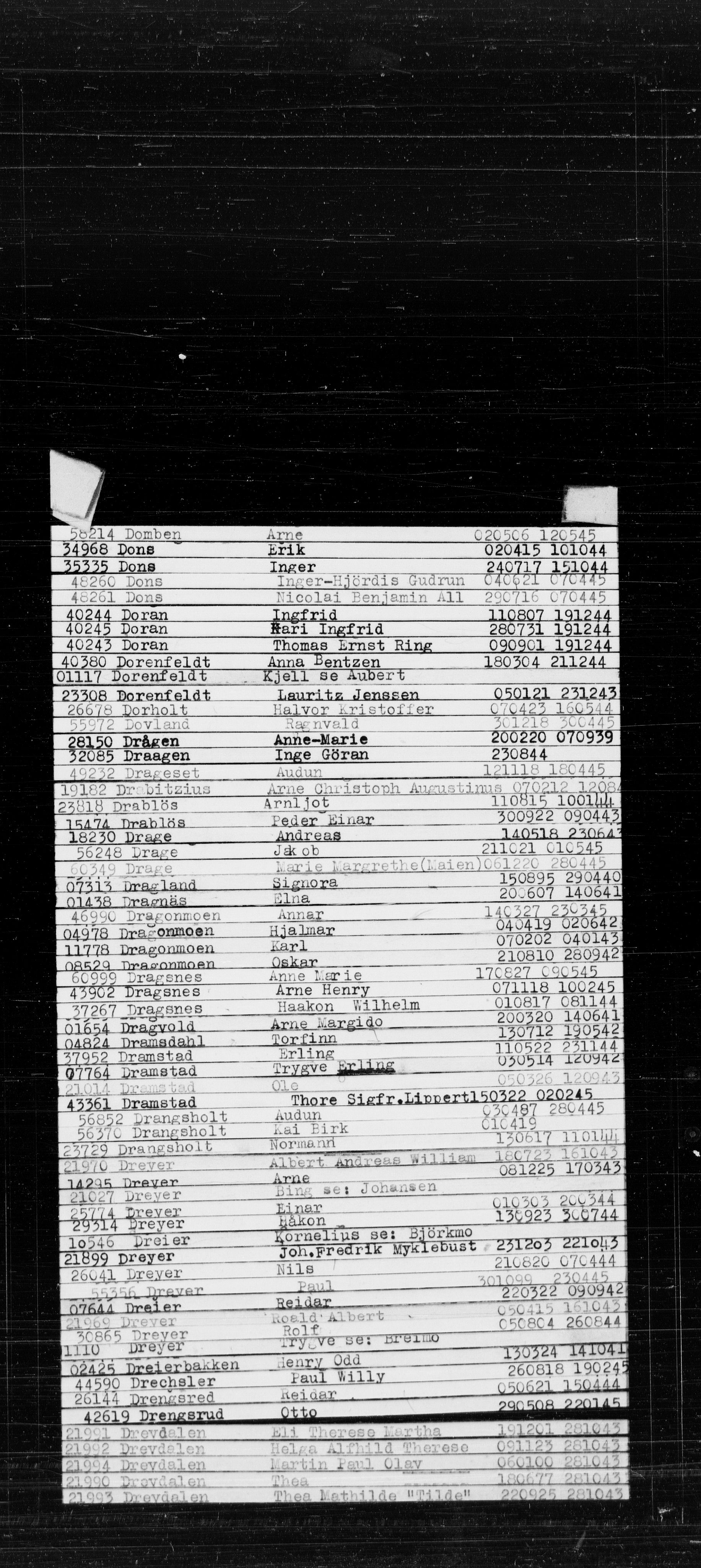 Den Kgl. Norske Legasjons Flyktningskontor, RA/S-6753/V/Va/L0022: Kjesäterkartoteket.  Alfabetisk register, A-Å., 1940-1945, p. 137