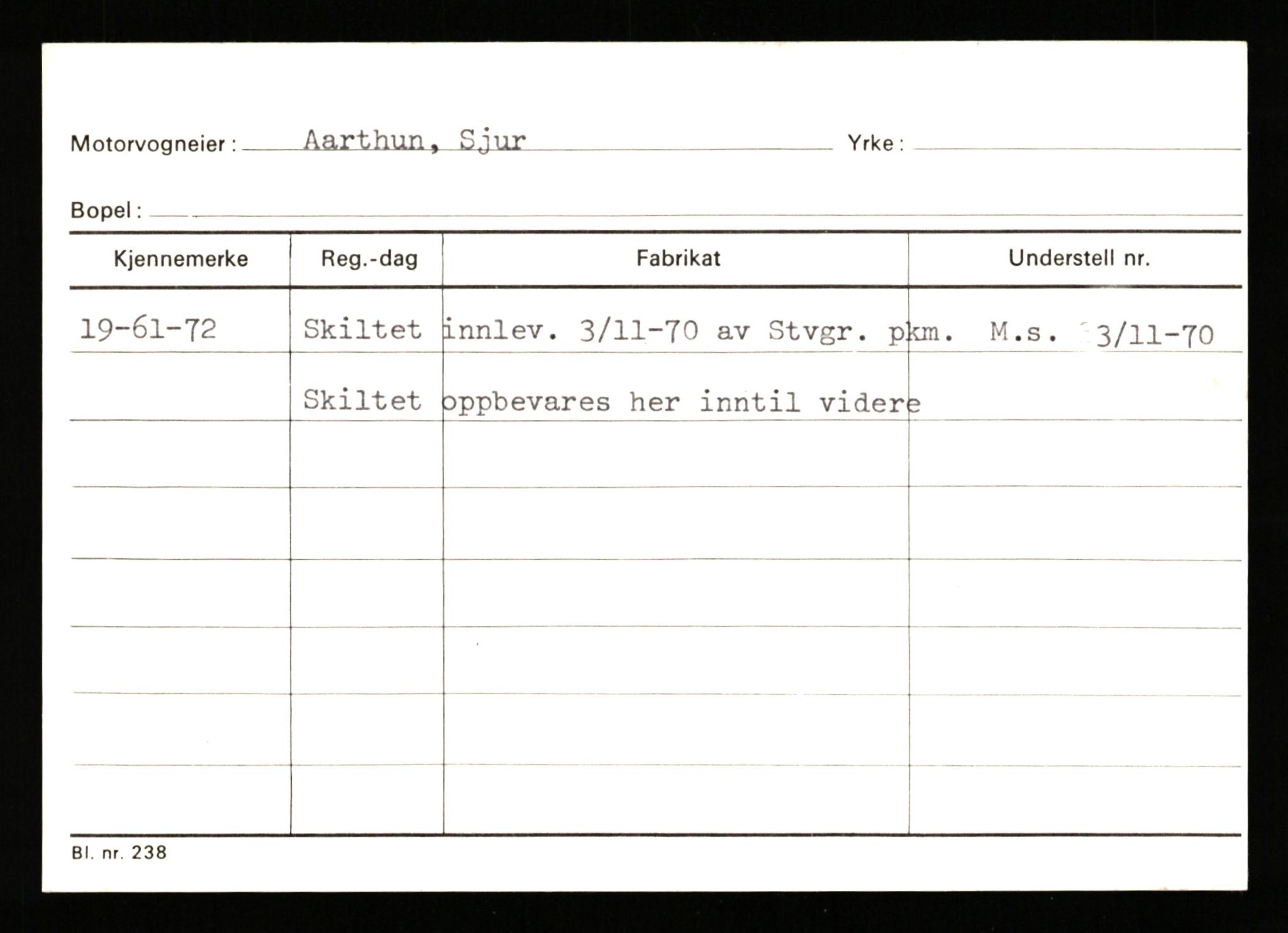 Stavanger trafikkstasjon, AV/SAST-A-101942/0/G/L0010: Registreringsnummer: 130000 - 239953, 1930-1971, p. 2277