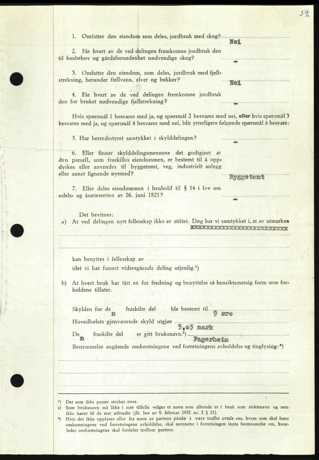 Nordmøre sorenskriveri, AV/SAT-A-4132/1/2/2Ca: Mortgage book no. A107, 1947-1948, Diary no: : 2907/1947