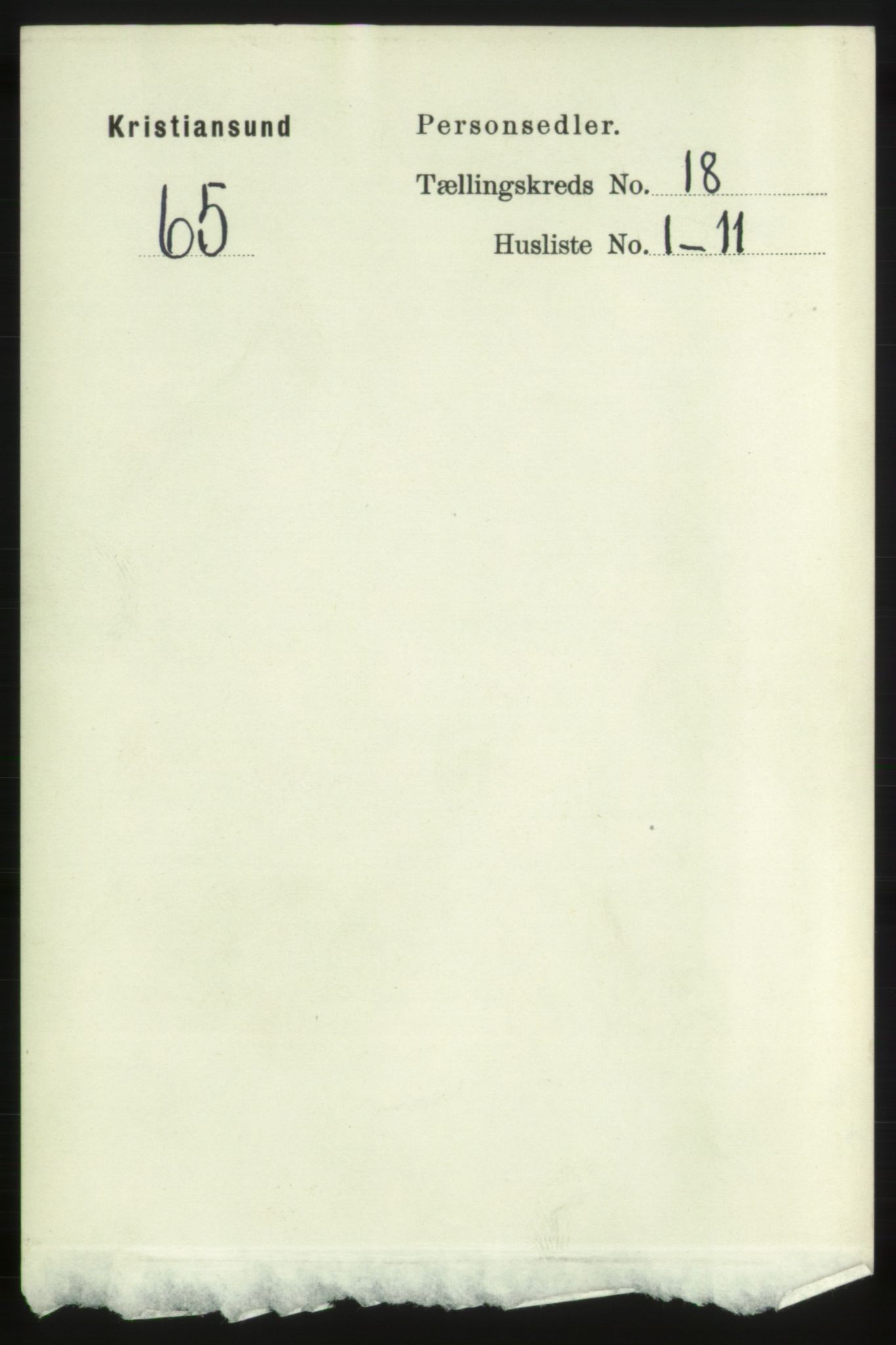 RA, 1891 census for 1503 Kristiansund, 1891, p. 12040