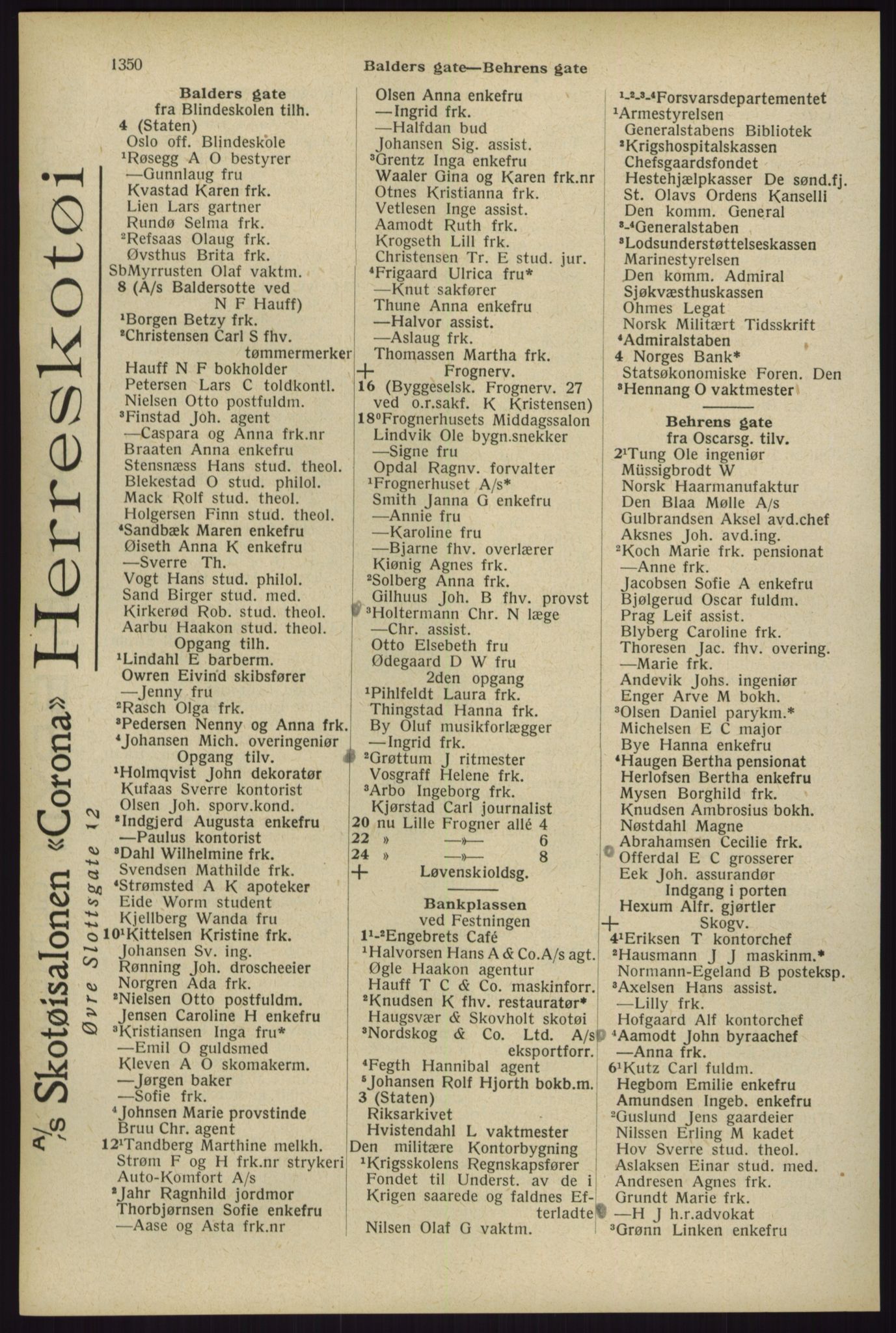 Kristiania/Oslo adressebok, PUBL/-, 1929, p. 1350