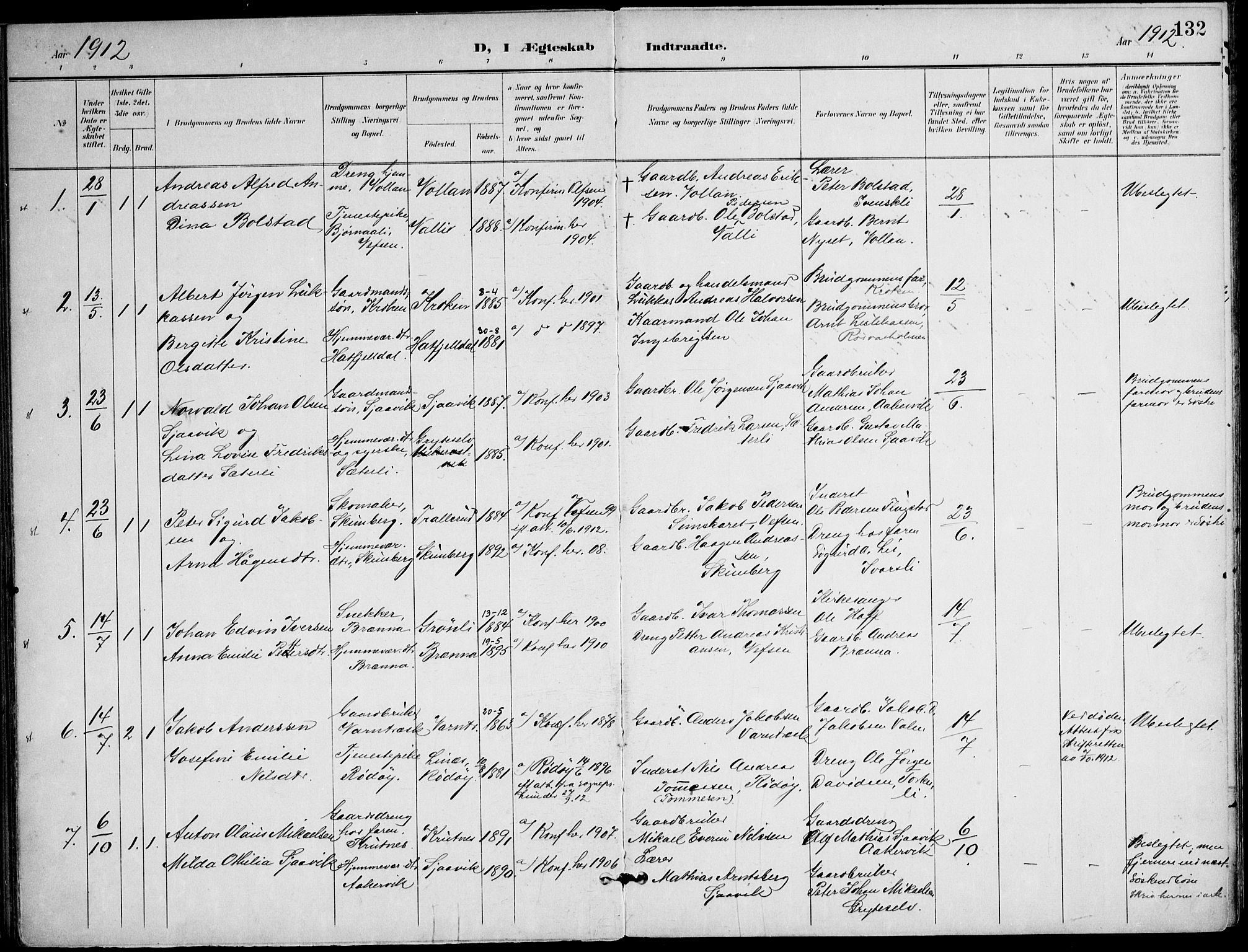 Ministerialprotokoller, klokkerbøker og fødselsregistre - Nordland, AV/SAT-A-1459/823/L0326: Parish register (official) no. 823A03, 1899-1919, p. 132