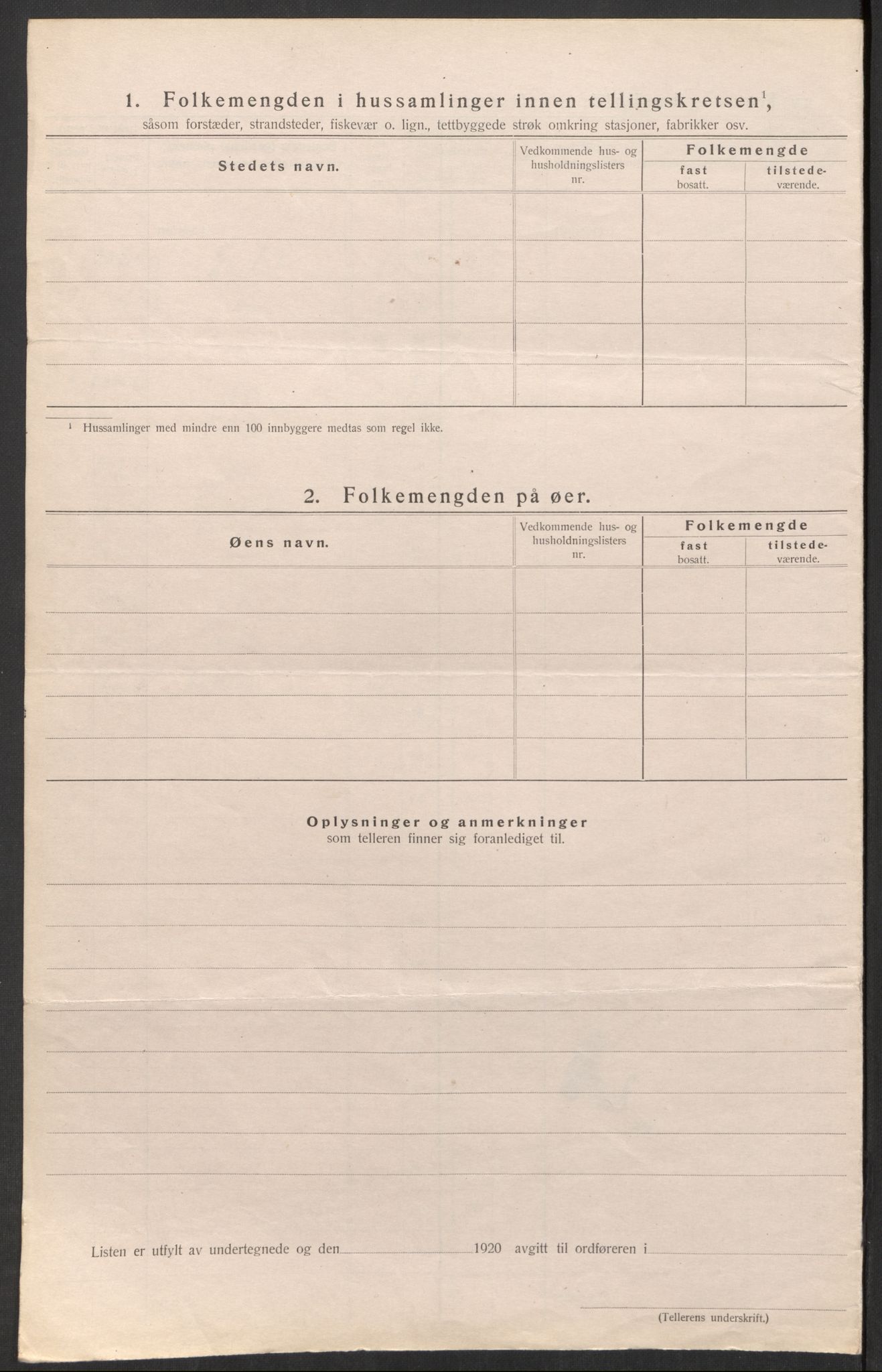 SAK, 1920 census for Vegusdal, 1920, p. 31