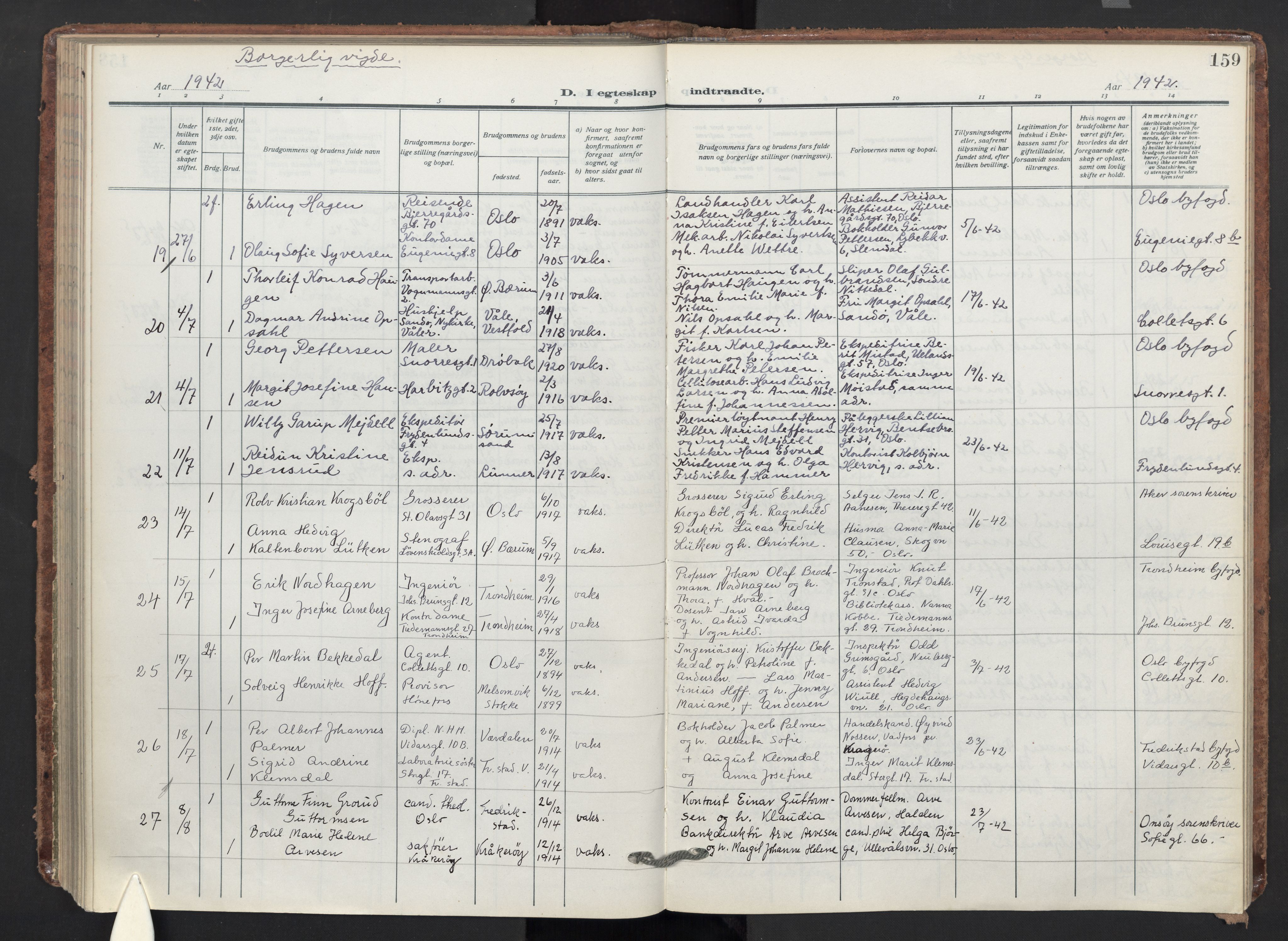 Markus prestekontor Kirkebøker, AV/SAO-A-10830/F/L0003: Parish register (official) no. 3, 1917-1942, p. 159