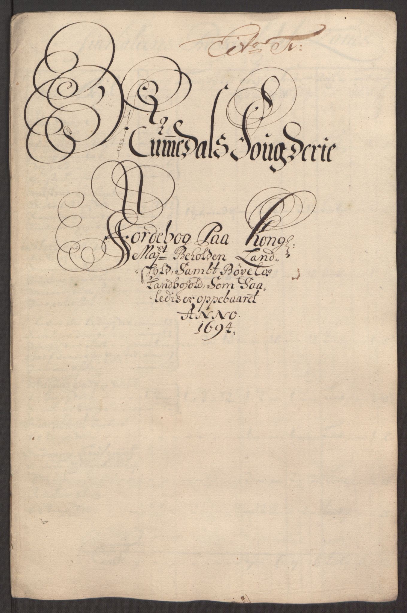 Rentekammeret inntil 1814, Reviderte regnskaper, Fogderegnskap, RA/EA-4092/R64/L4424: Fogderegnskap Namdal, 1692-1695, p. 370