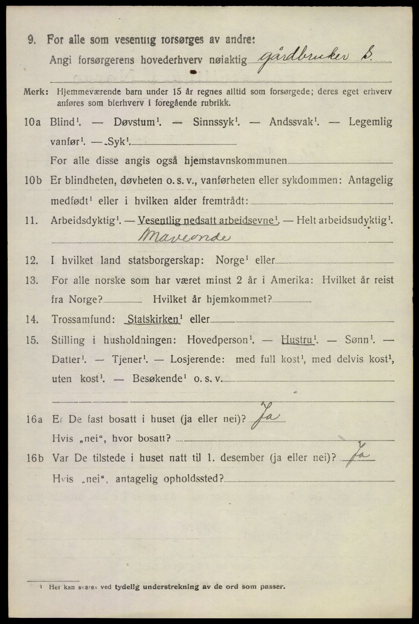 SAKO, 1920 census for Våle, 1920, p. 6571