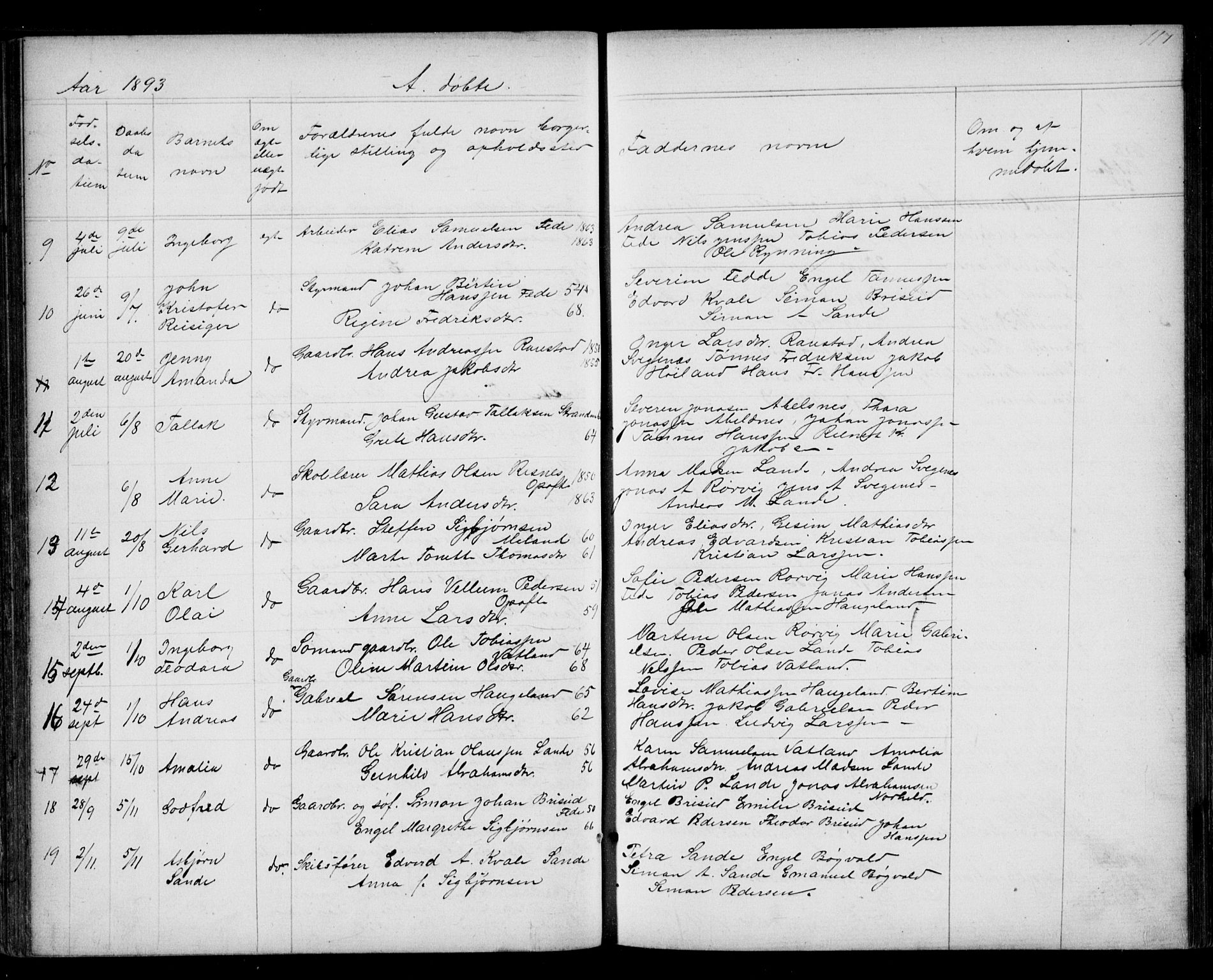 Kvinesdal sokneprestkontor, SAK/1111-0026/F/Fb/Fba/L0003: Parish register (copy) no. B 3, 1858-1893, p. 117